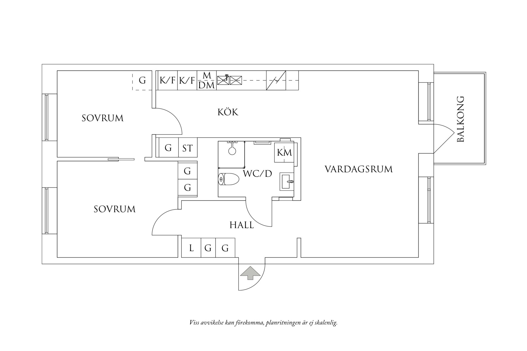 Planritning 1 Guldkällegatan 37