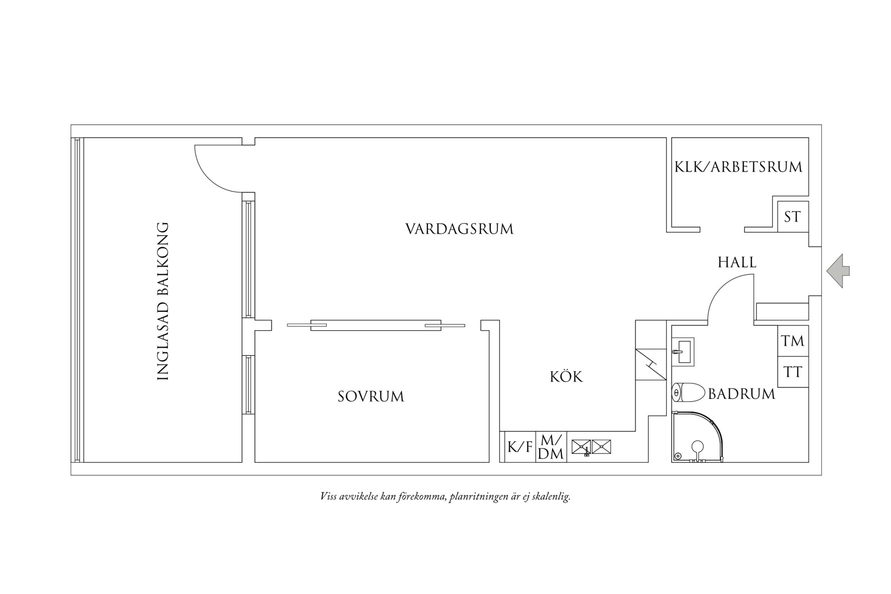 Planritning 1 Stomvägen 8