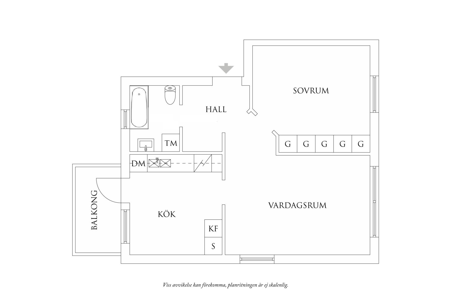 Planritning 1 Helenebergsgatan 2A