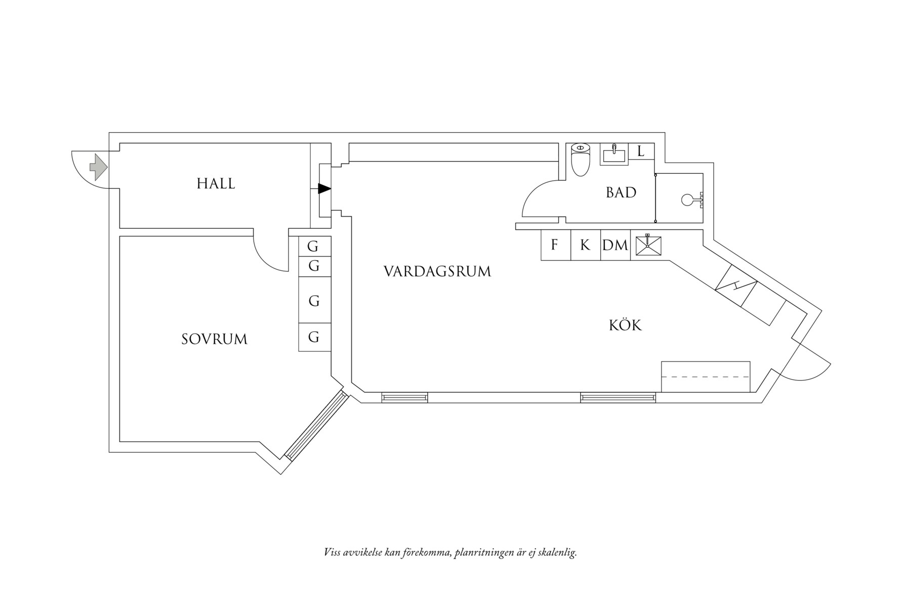 Planritning 1 Majorsgatan 1