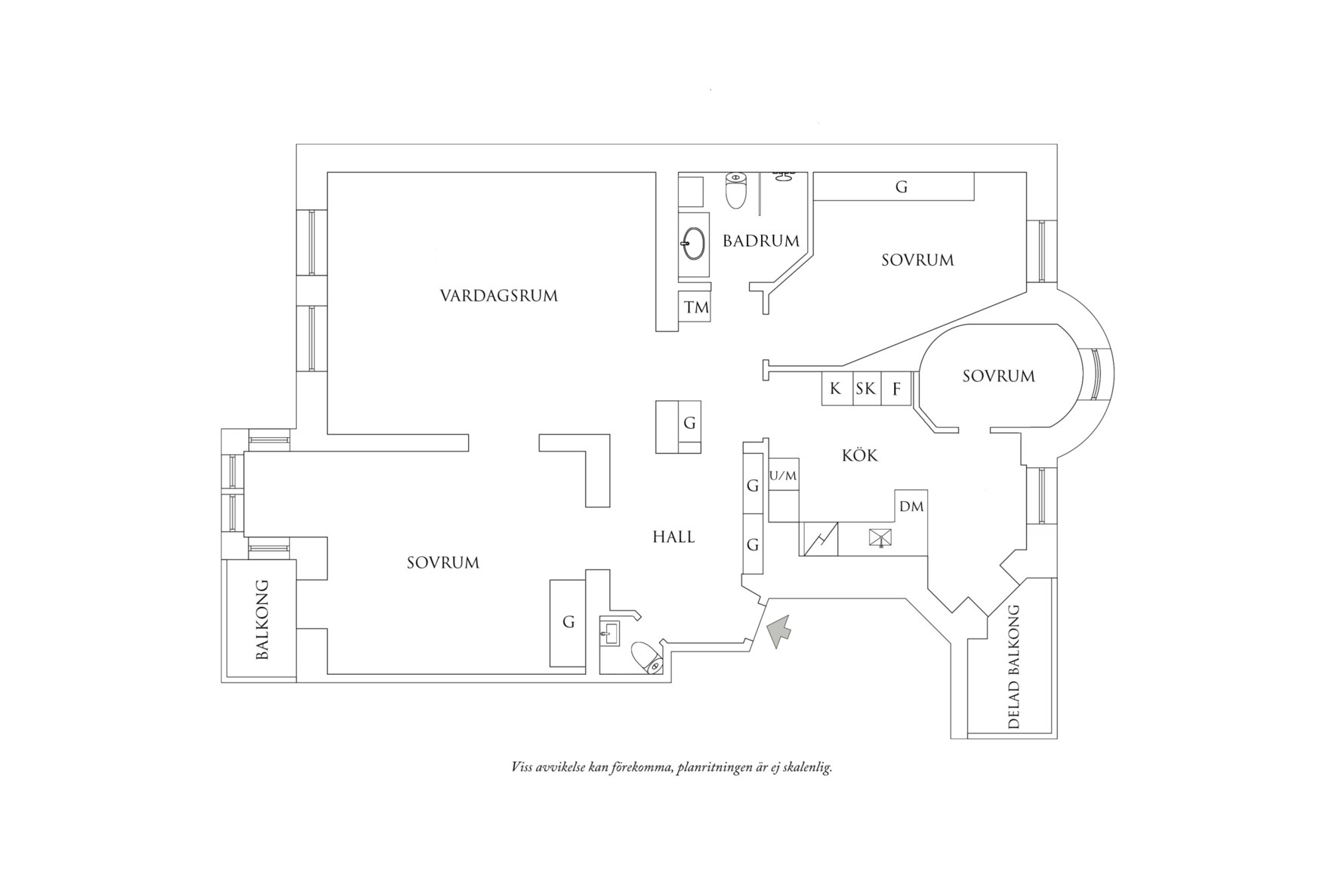 Planritning 1 Aschebergsgatan 36