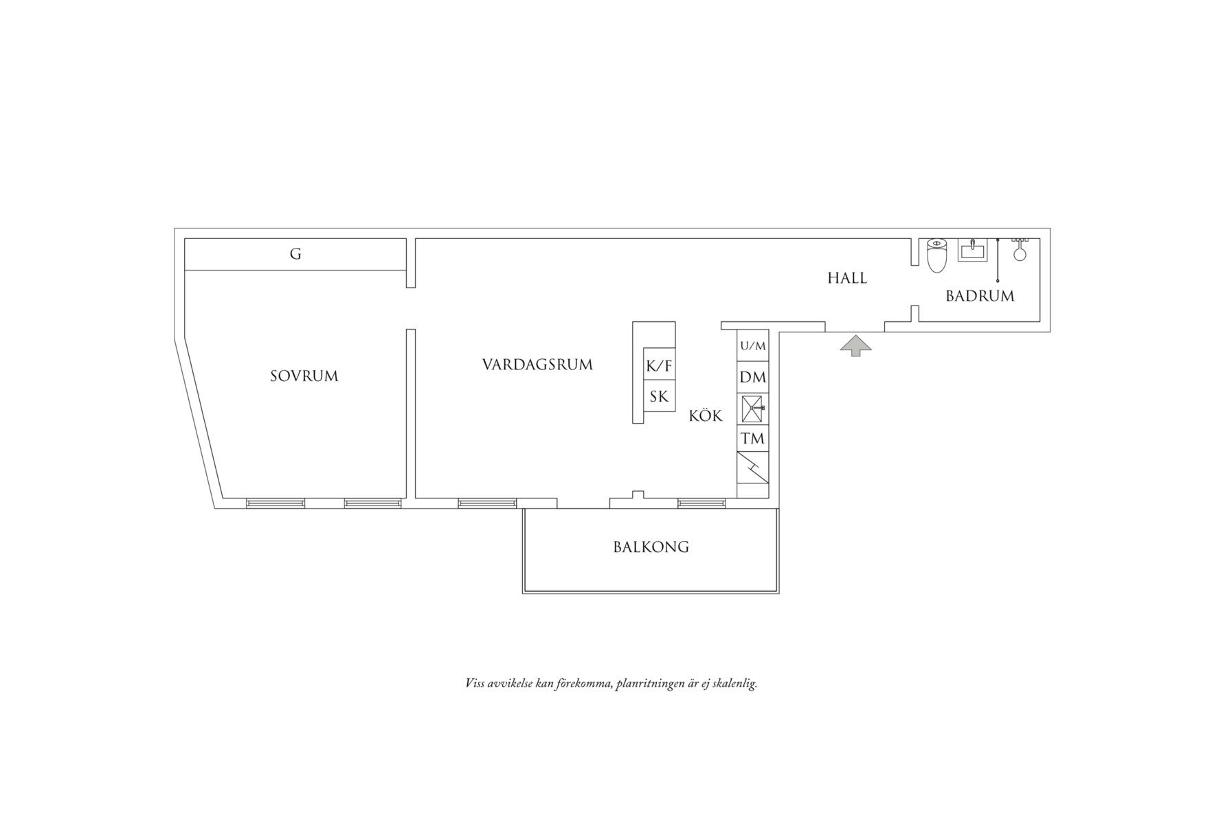 Planritning 1 Nordhemsgatan 69B