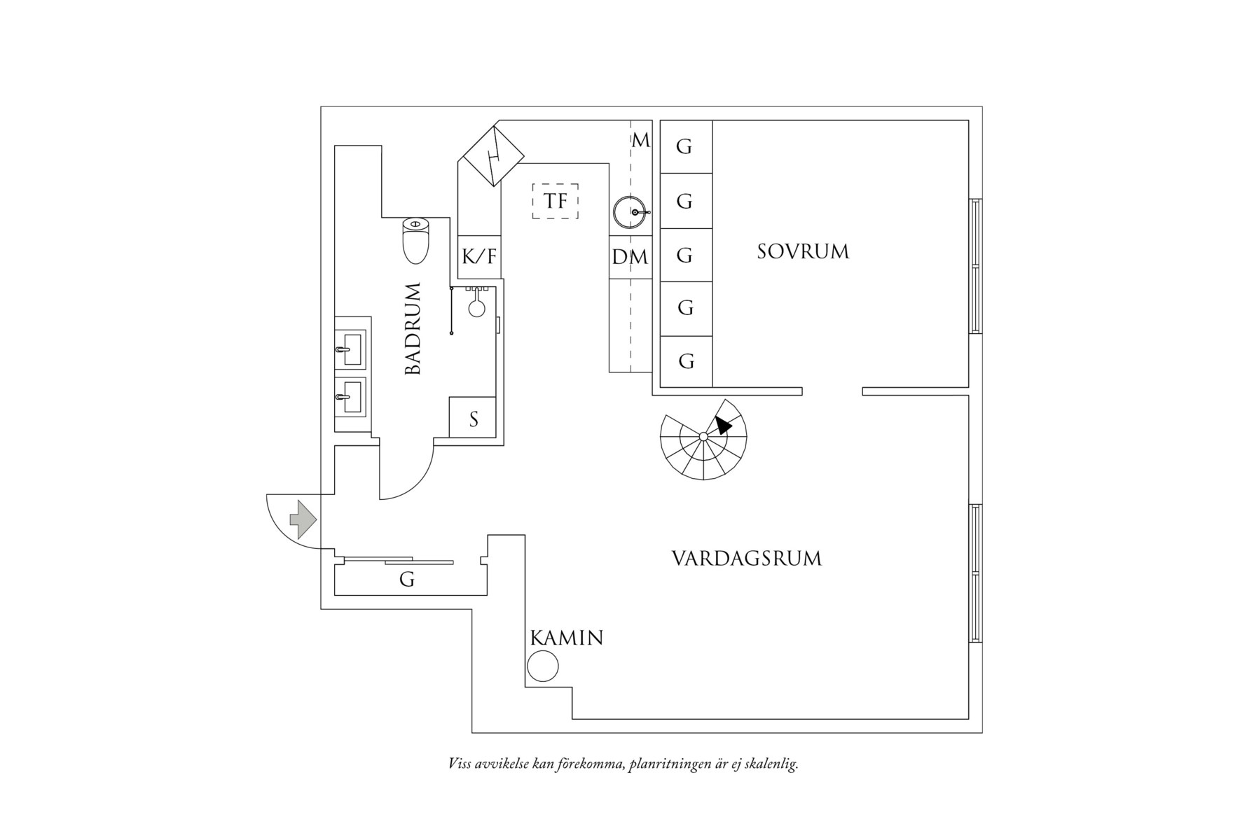 Planritning 1 Burgårdsgatan 14