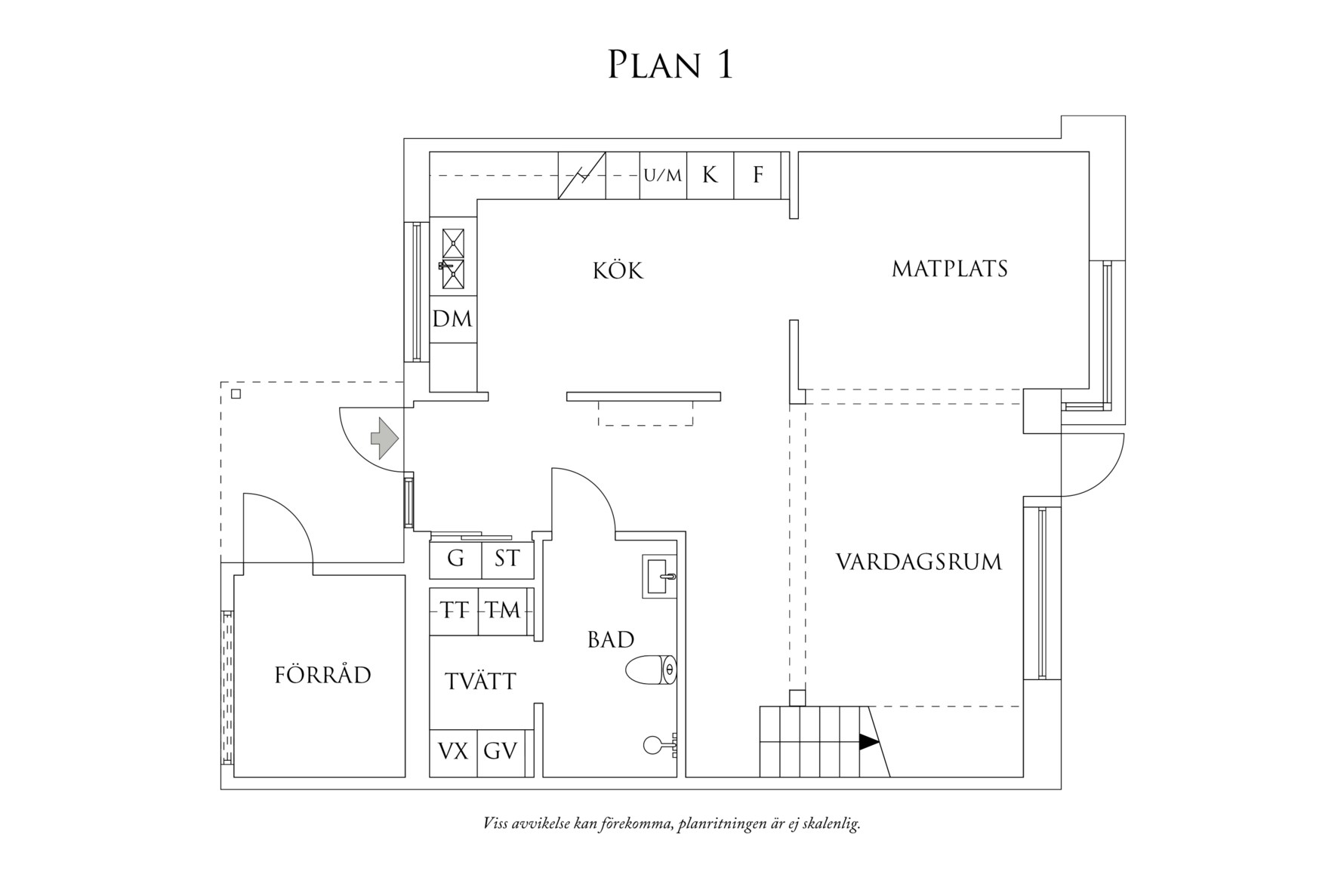 Planritning 1 Algot Scotts gata 52
