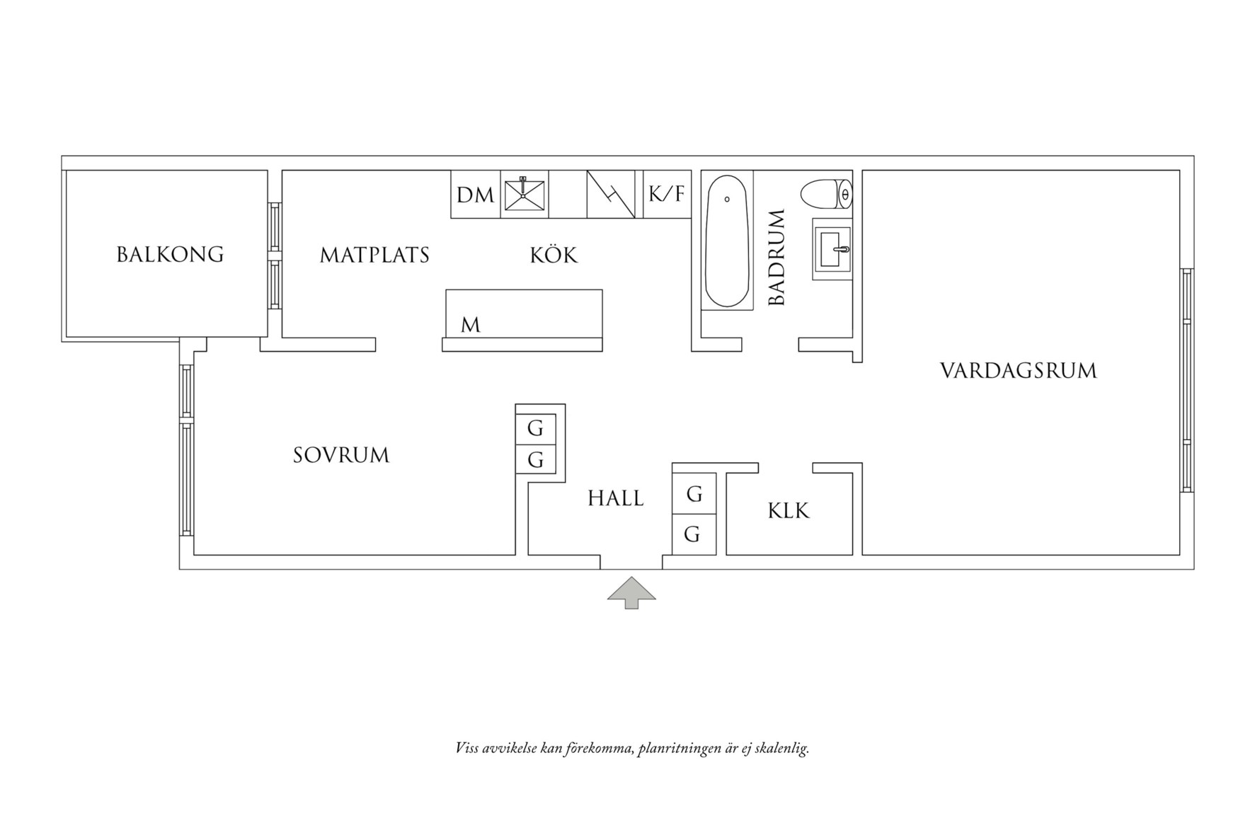 Planritning 1 Föreningsgatan 18C