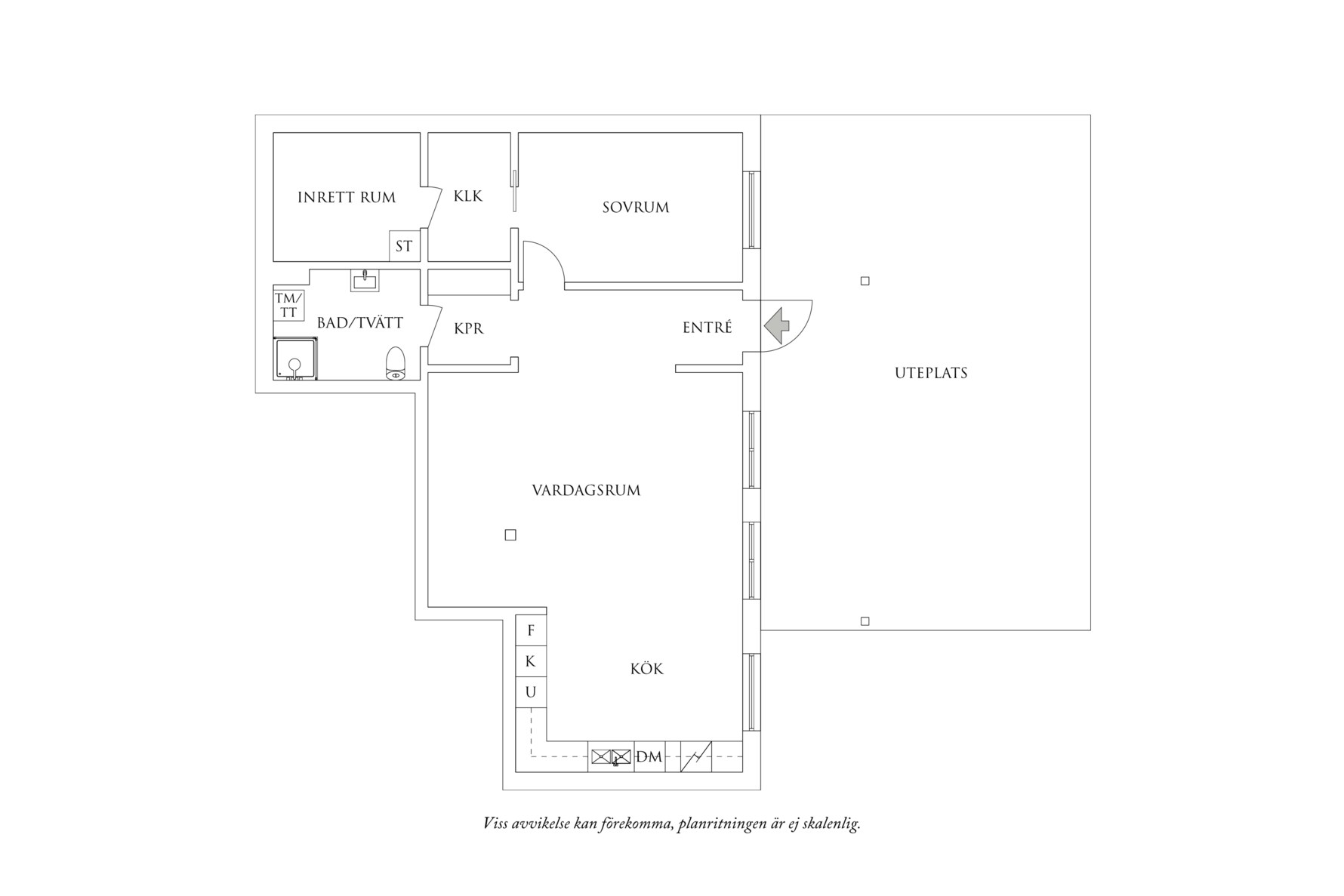 Planritning 1 Resliden 24B