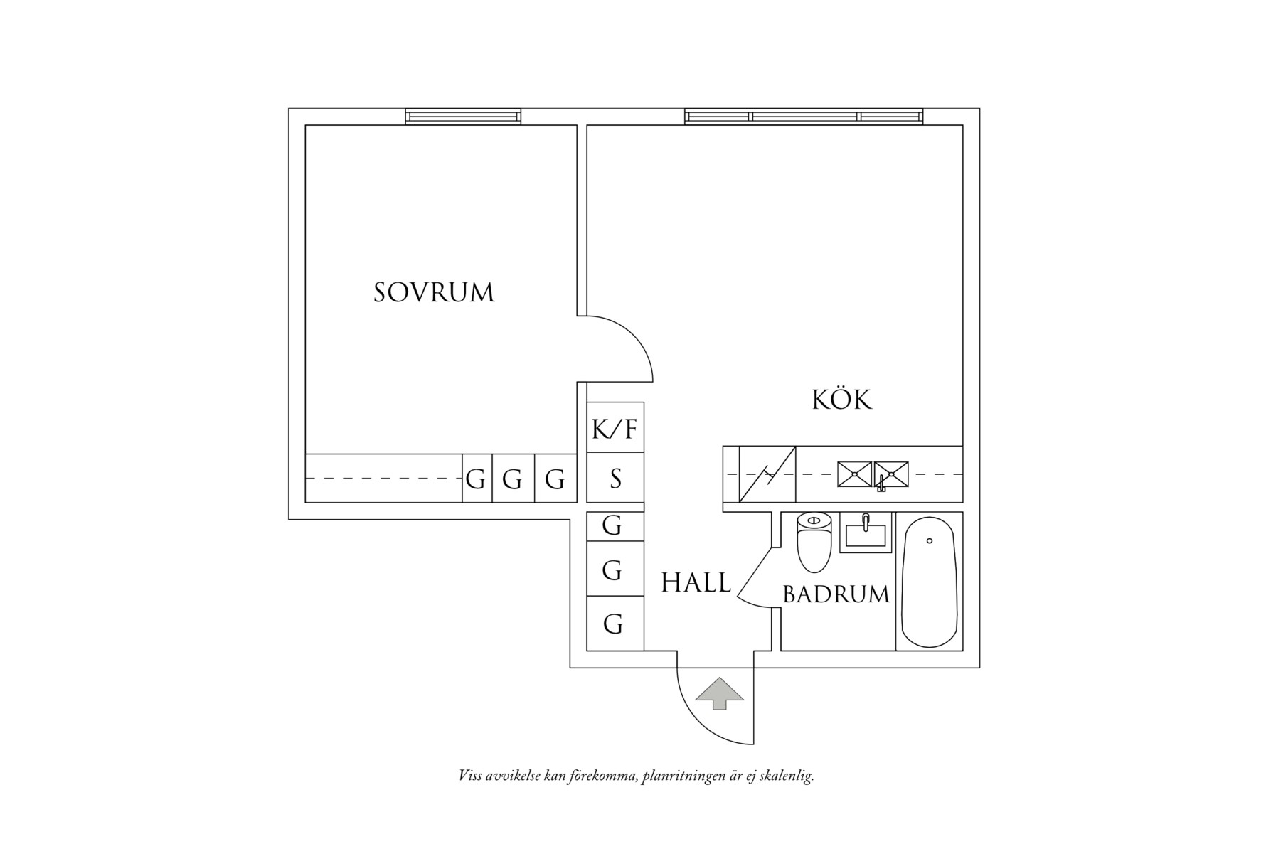 Planritning 1 Skepparegången 16