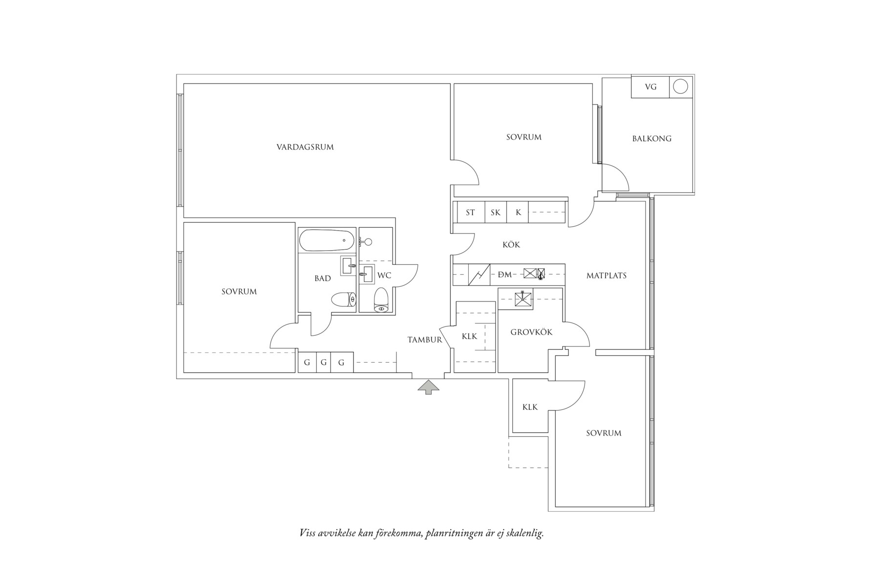 Planritning 1 Fyrmästaregången 14