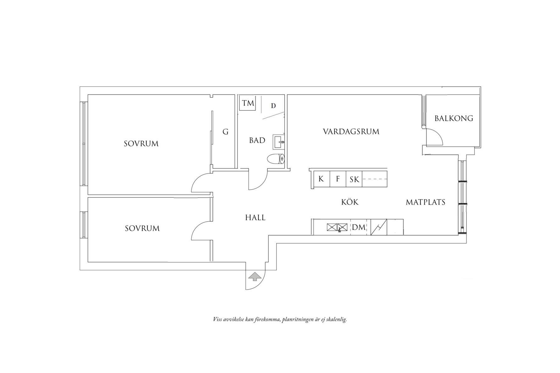 Planritning 1 Vaktmästaregången 13