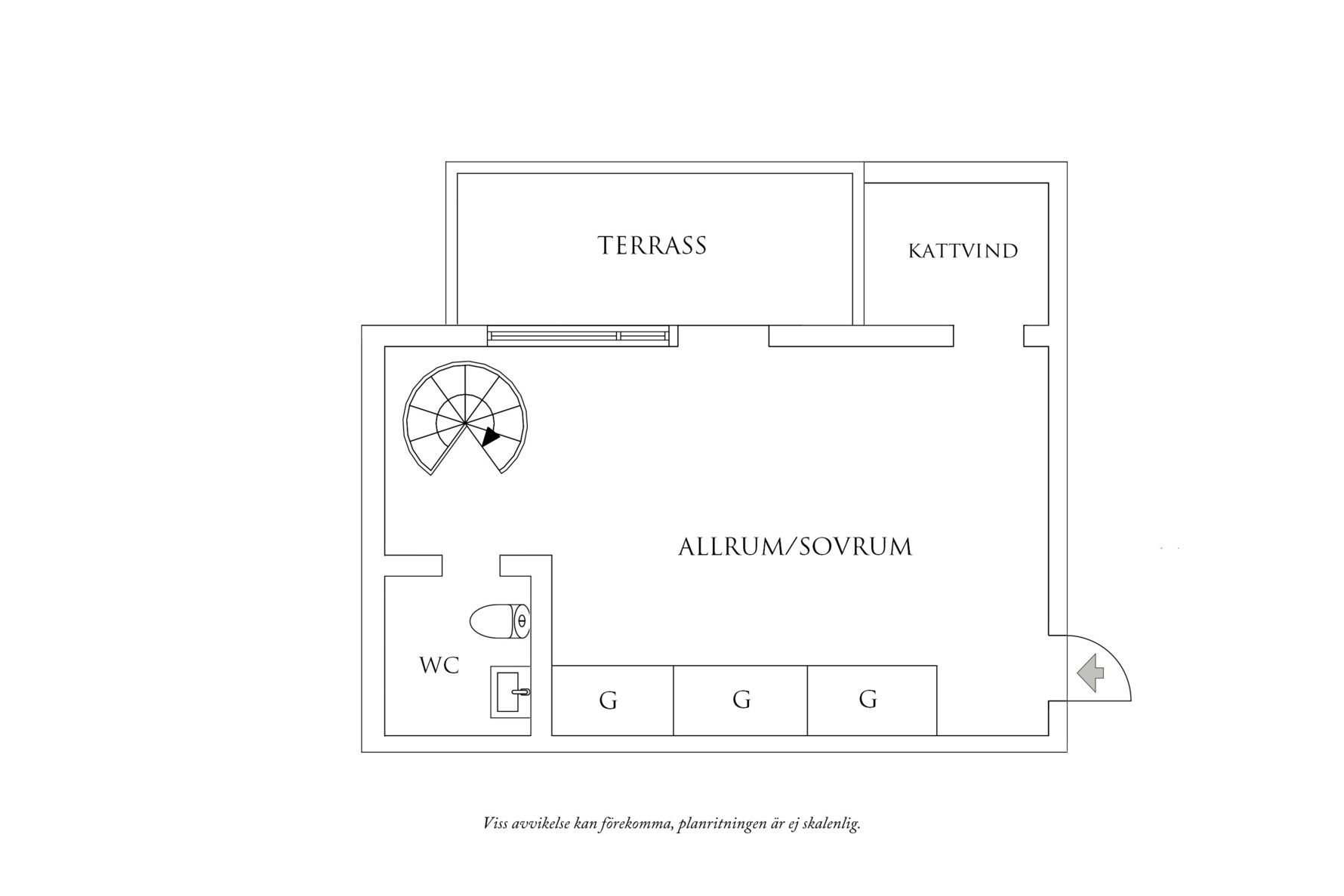 Planritning 2 Von Gerdesgatan 3