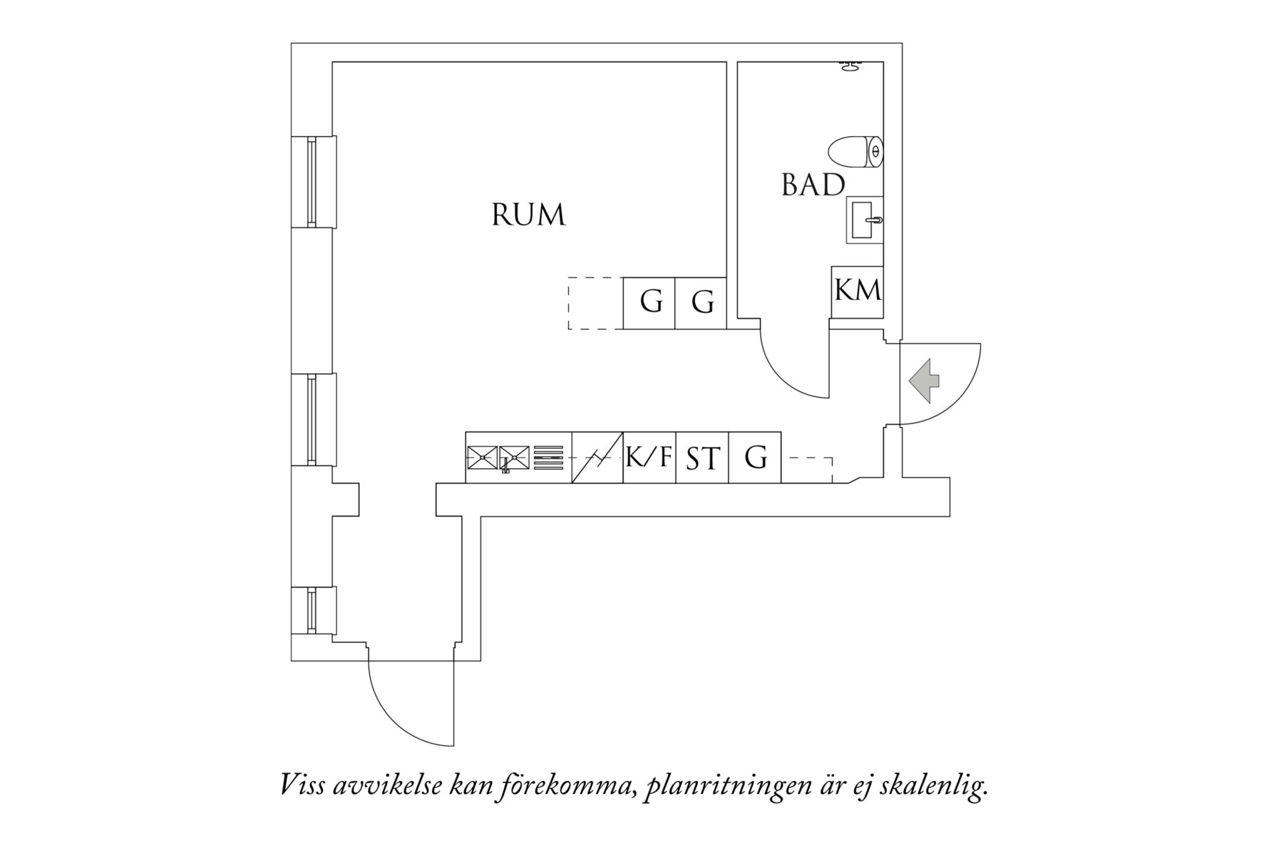 Planritning 1 Andra Långgatan 11