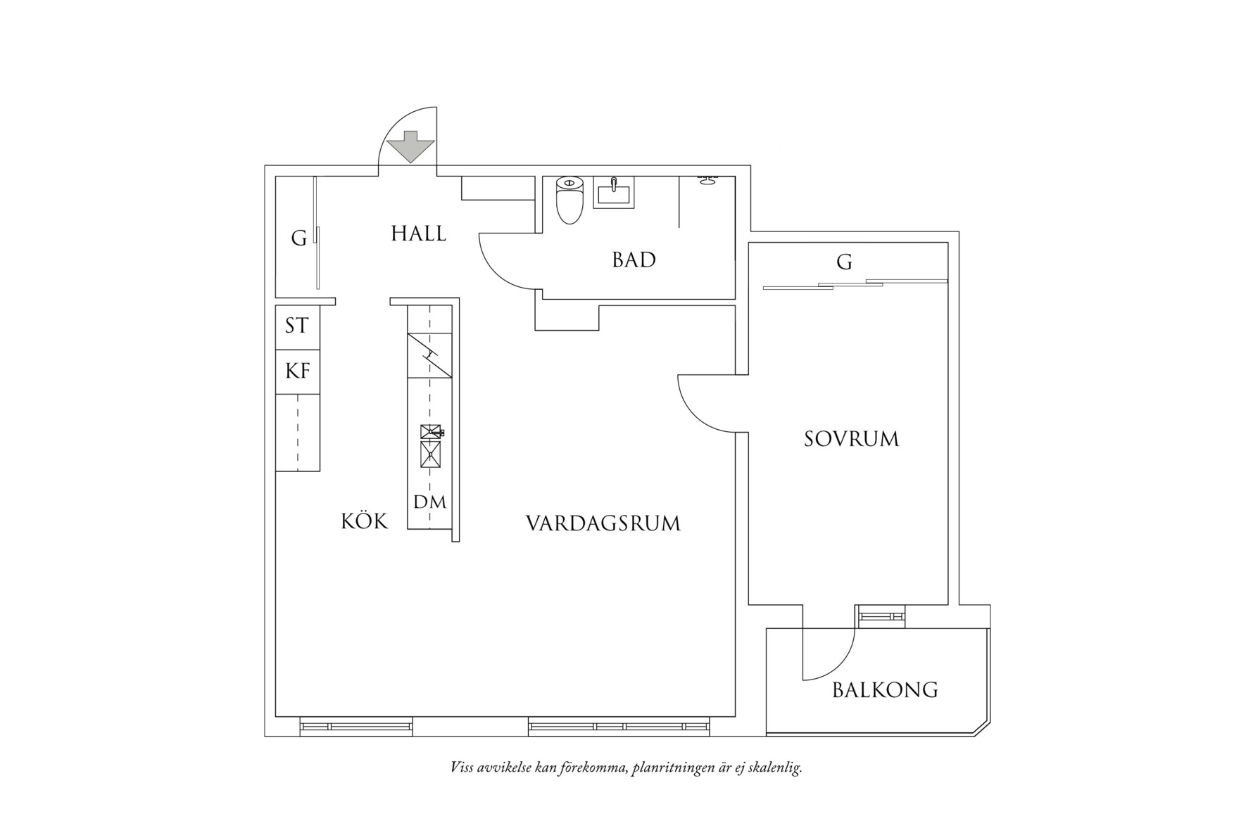 Planritning 1 Stampgatan 56B