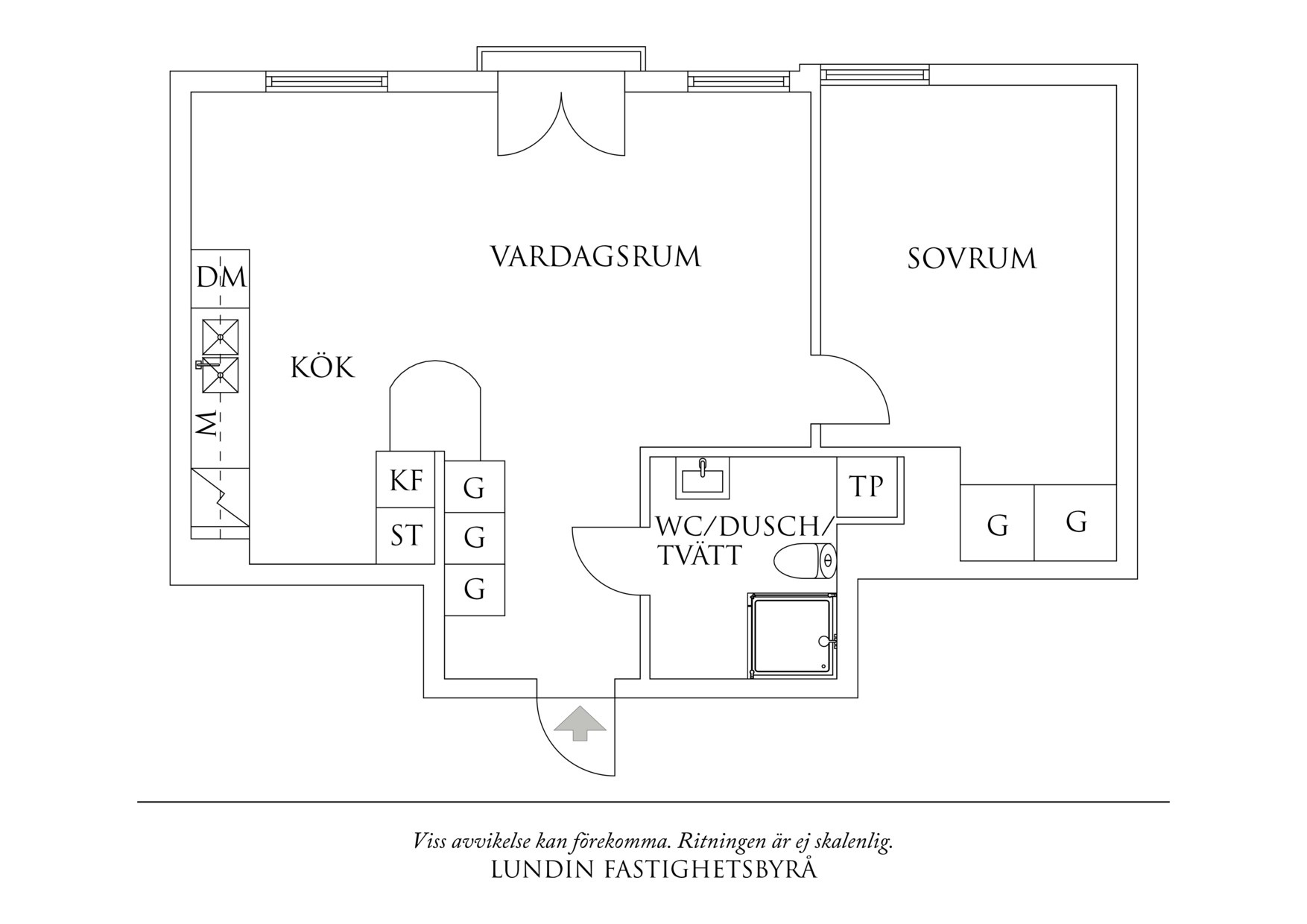 Planritning 1 Lilla Kärralundsgatan 15B