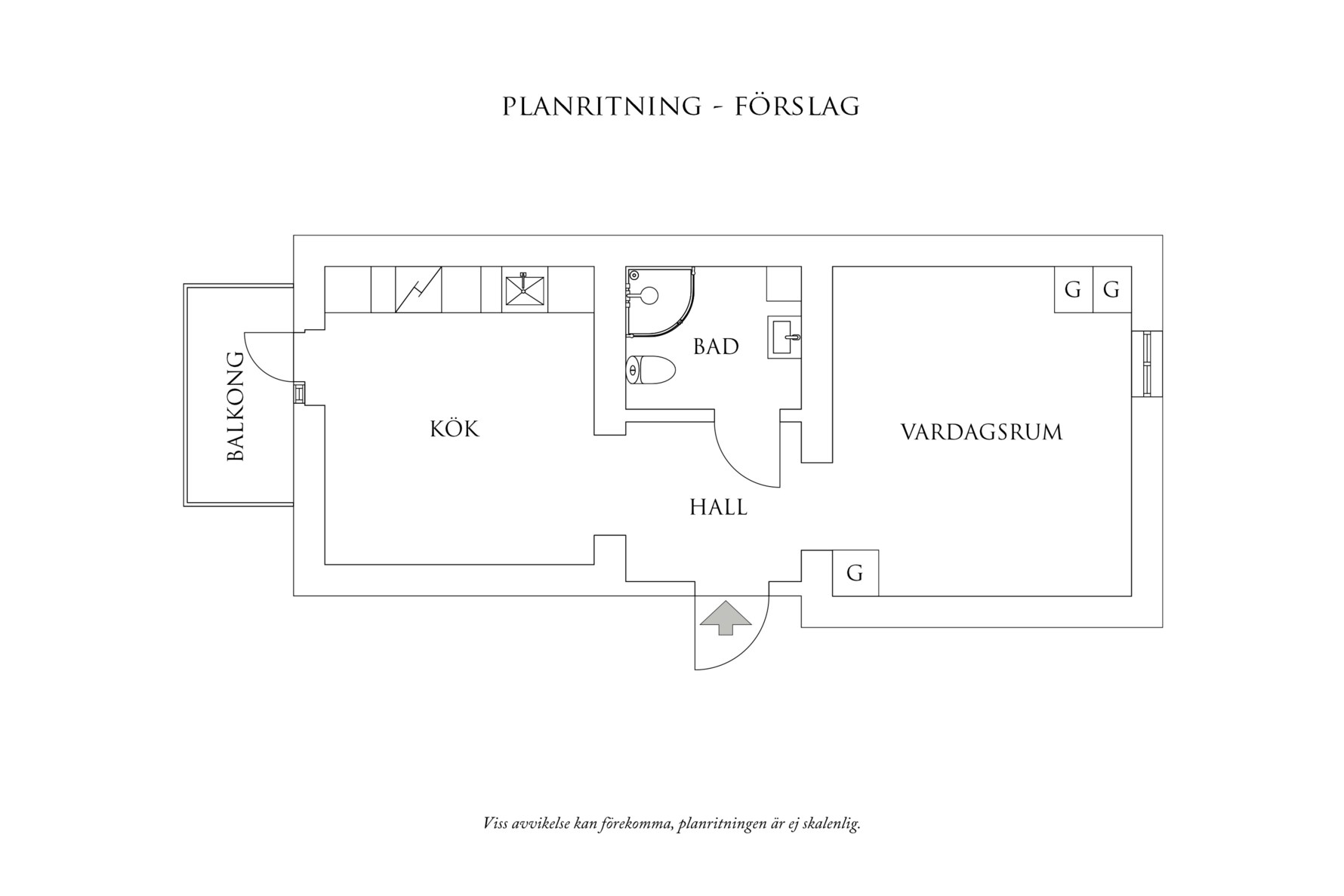 Planritning 2 Smålandsgatan 3