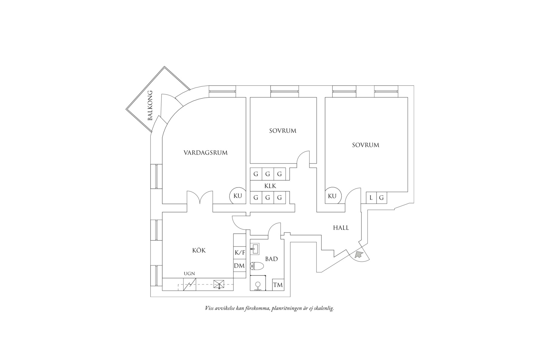 Planritning 1 Nordenskiöldsgatan 30