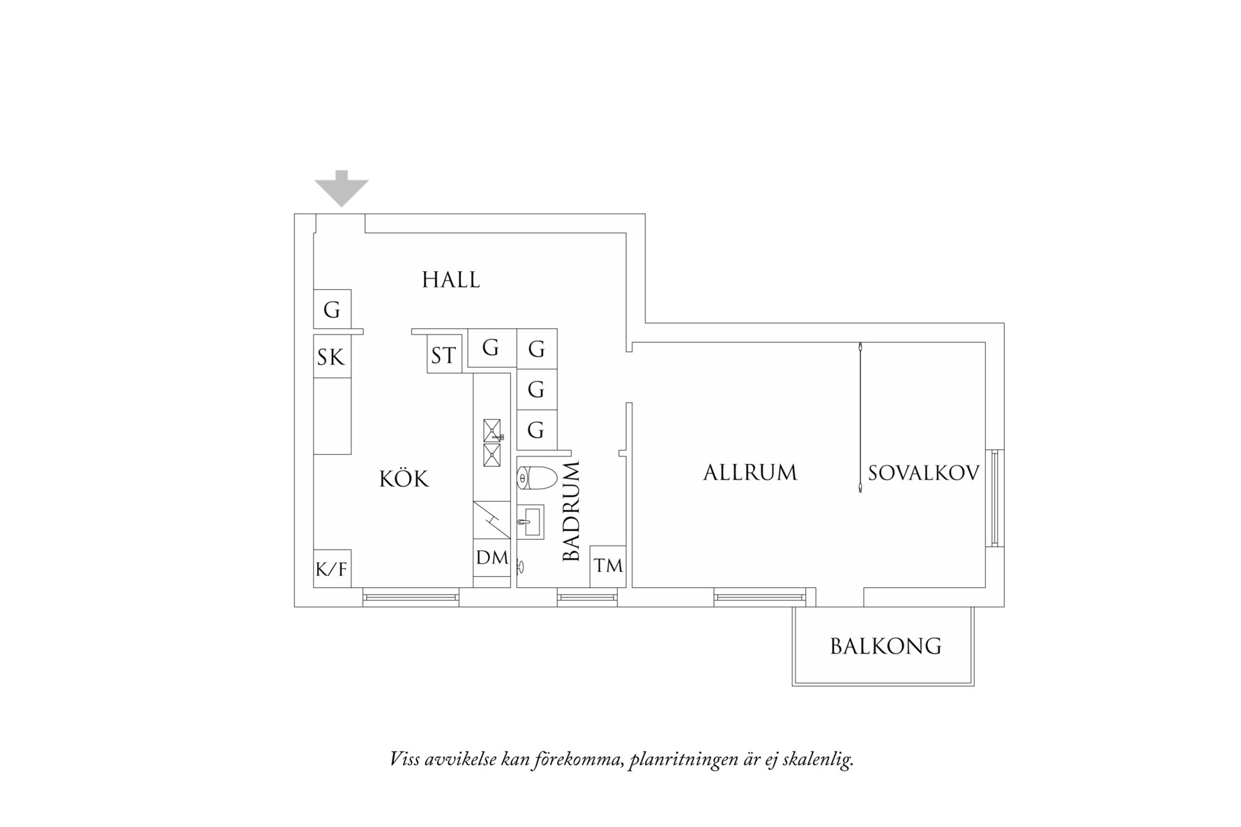 Planritning 1 Brynolfsgatan 3A