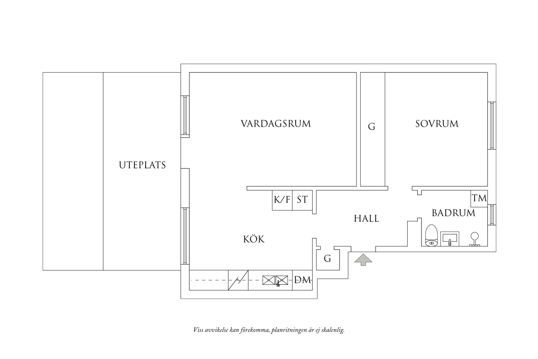 Planritning 1 Mottagaregatan 10