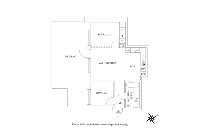 Planritning 1 Vestagatan 9