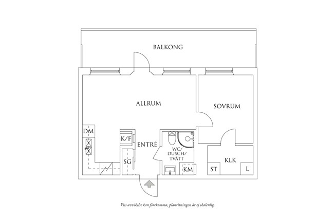 Planritning 1 Hedtångsvägen 31B