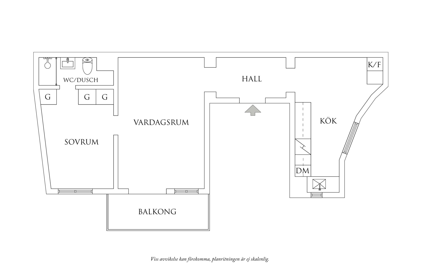 Planritning 1 Stureplatsen 2B