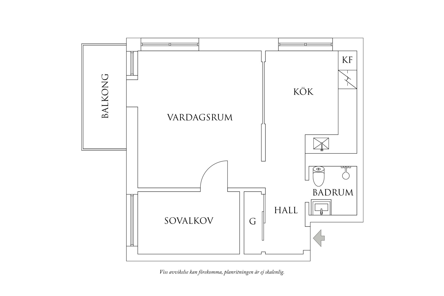 Planritning 1 Eklandagatan 41 A