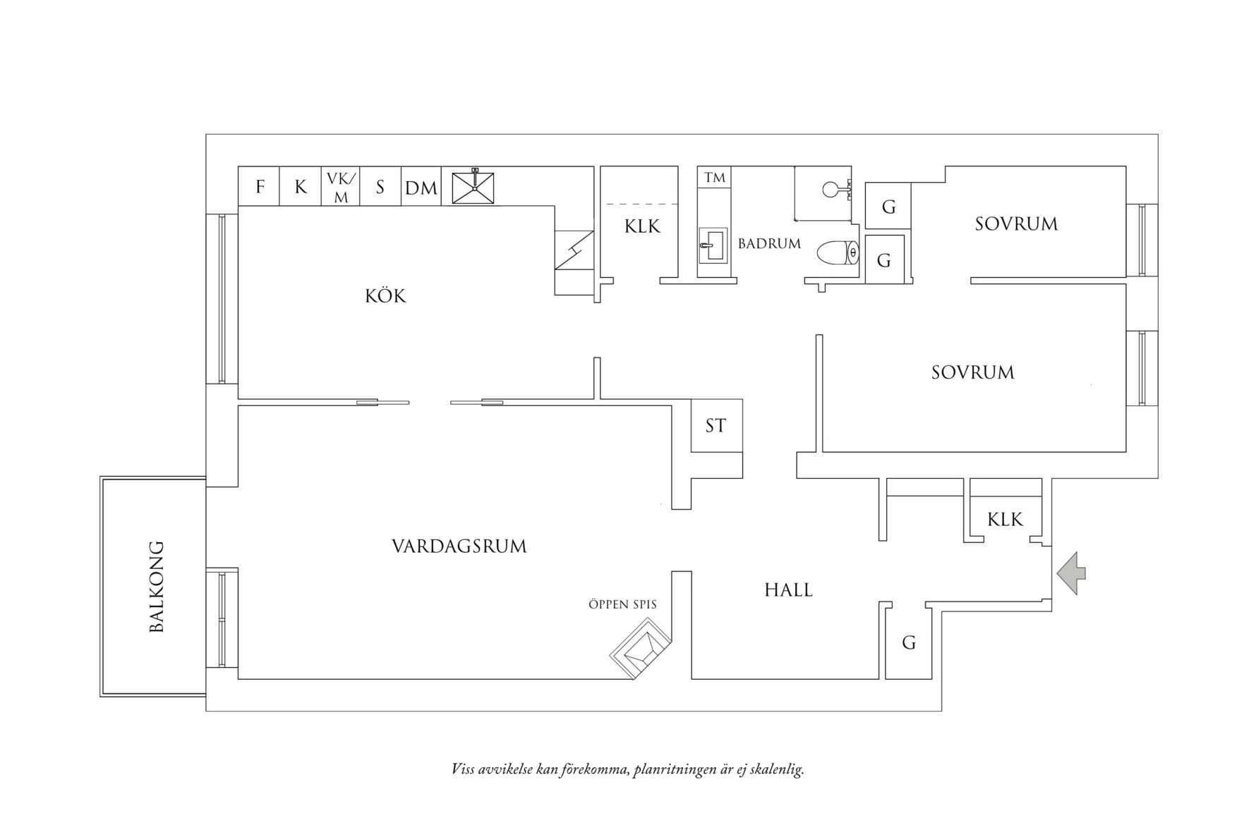 Planritning 1 Burgårdsgatan 10A