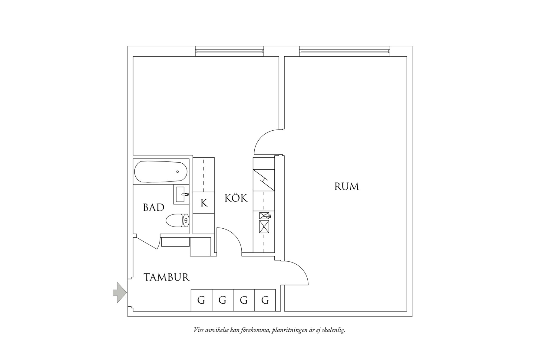 Planritning 1 Skepparegången 26