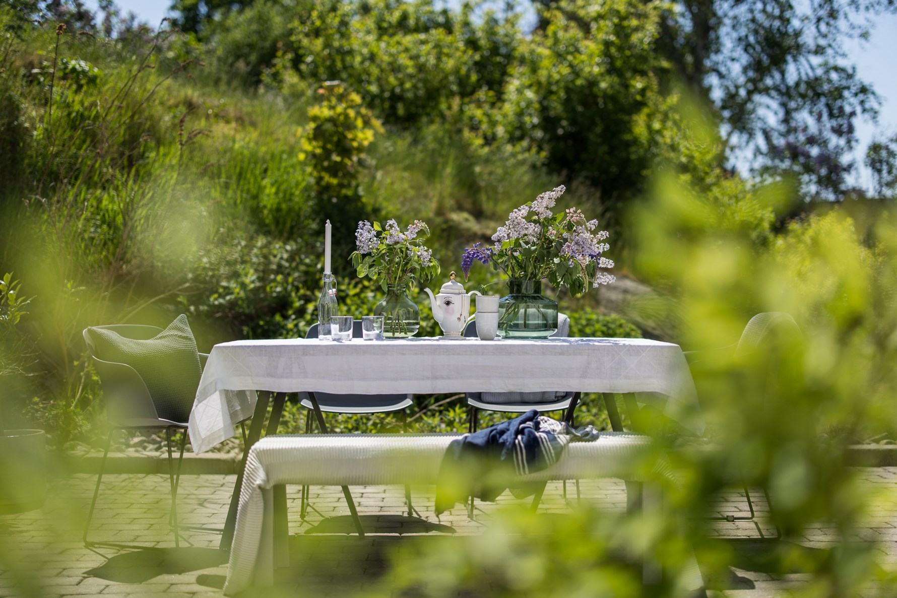 Insynsskyddad uteplats tillhörande lägenhetens nyttjanderätt