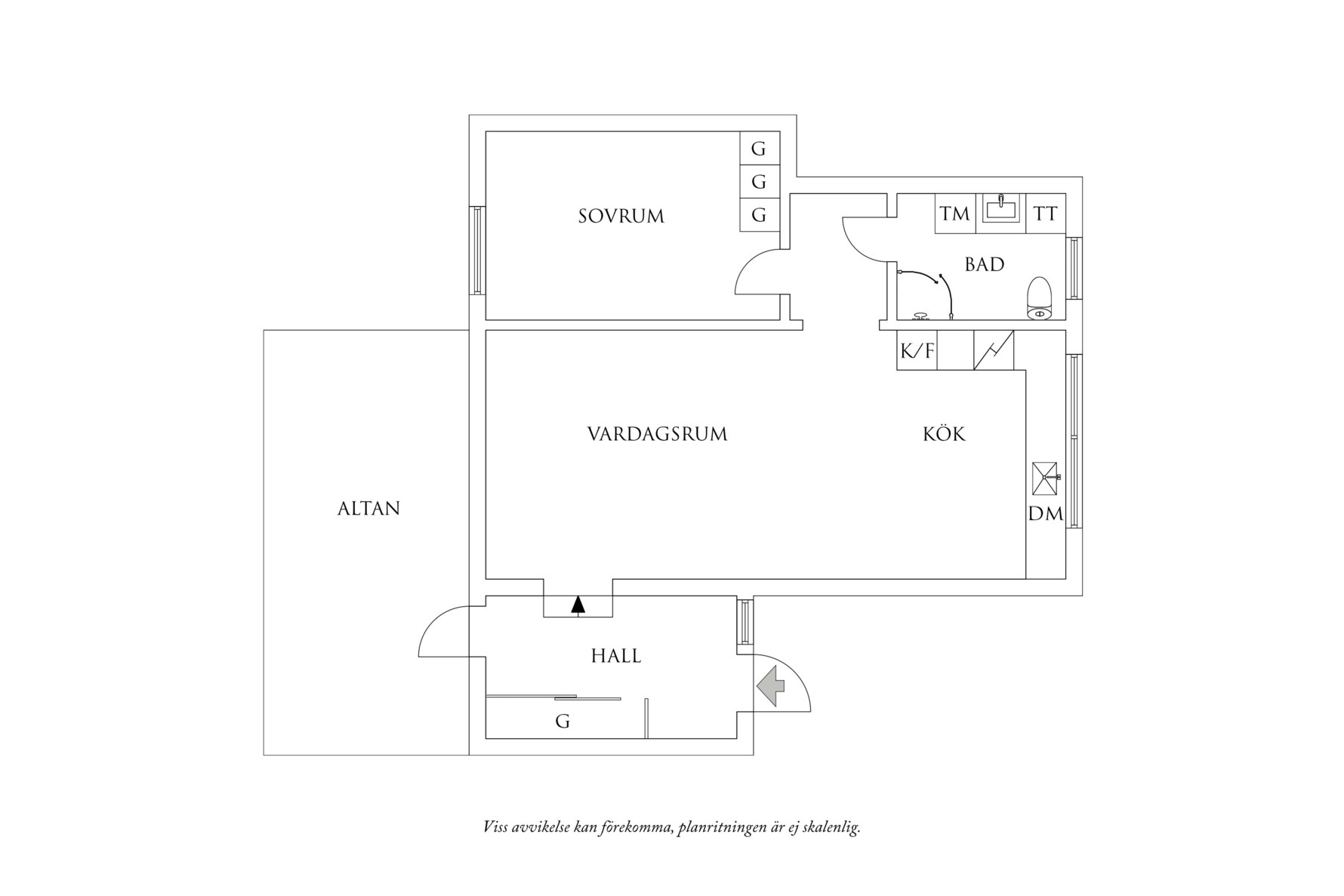 Planritning 1 Formskäraregatan 3