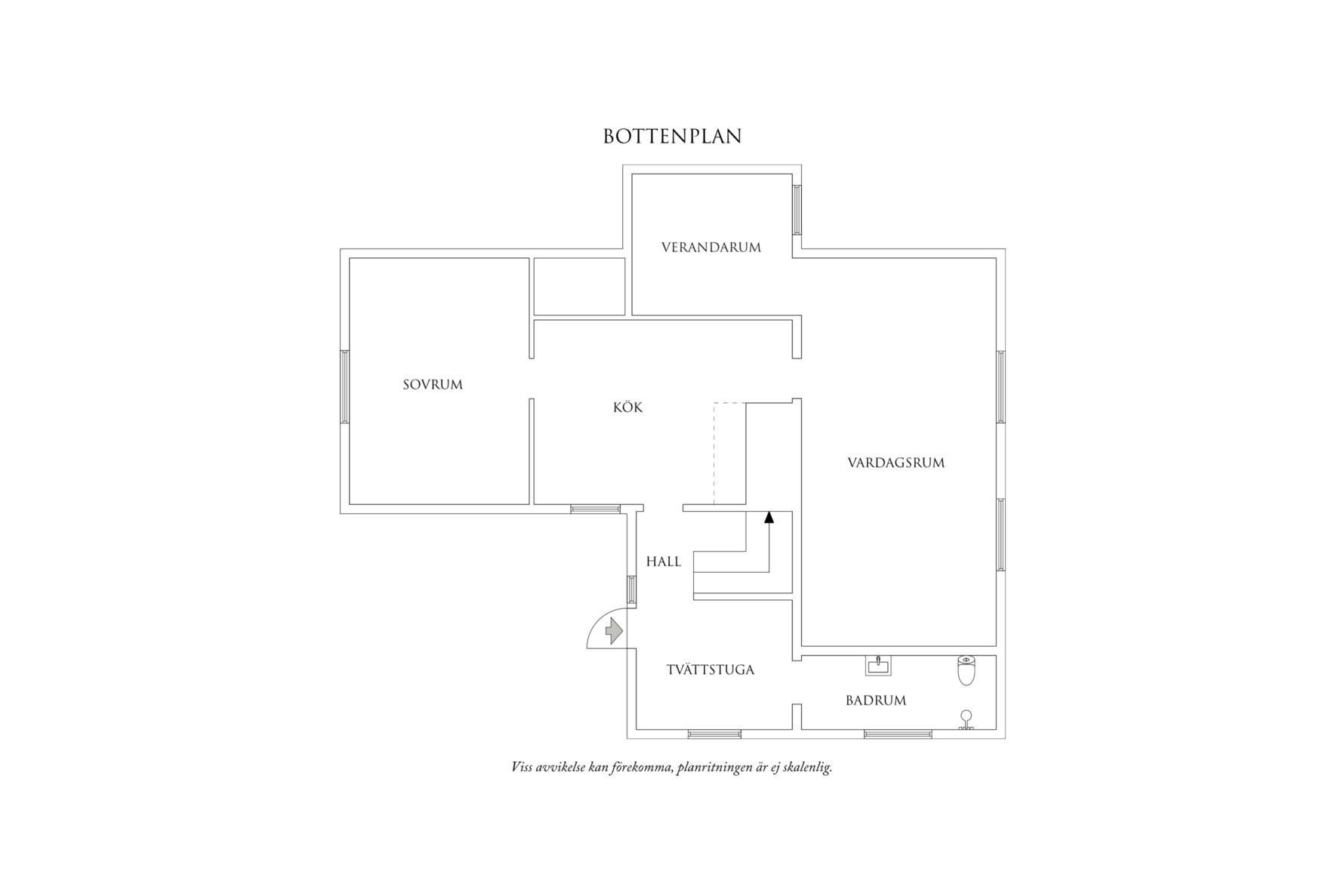 Planritning 1 Mittviksvägen 50
