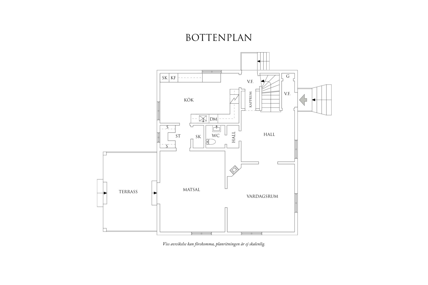 Planritning 1 Anneholmsgatan 5