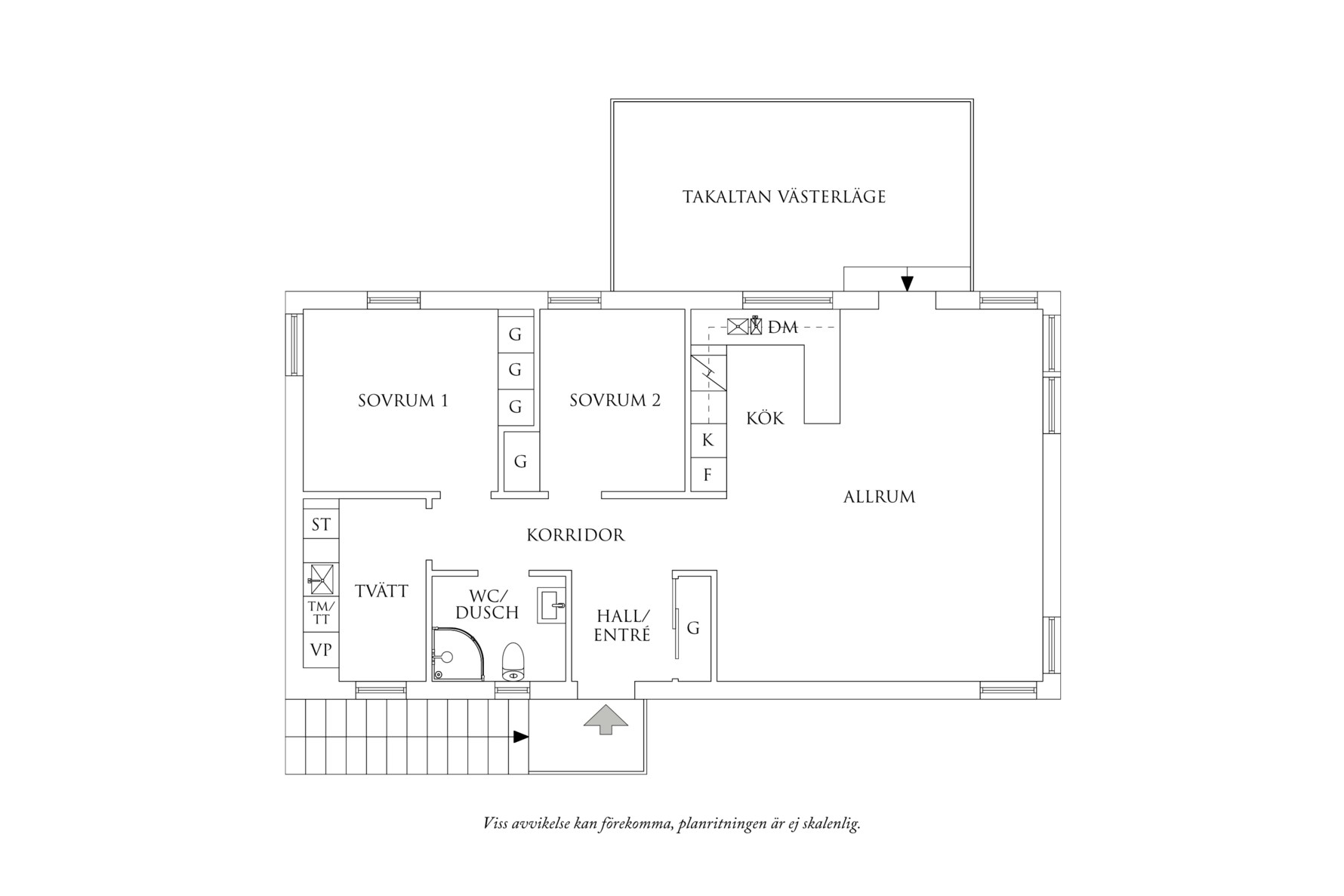 Planritning 1 Berghagavägen 22B