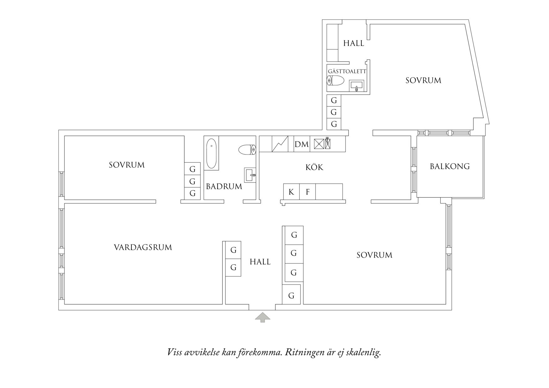 Planritning 1 Viktoriagatan 36