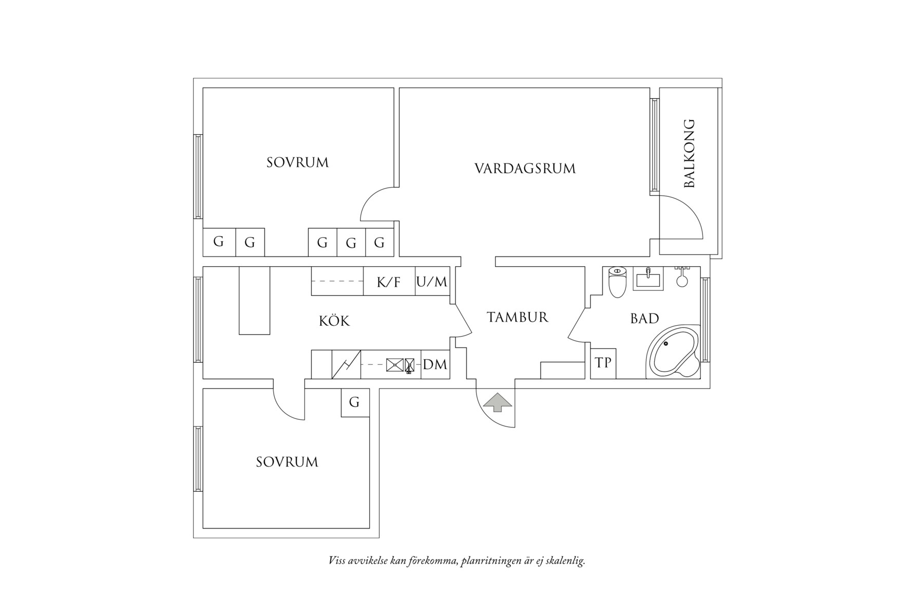 Planritning 1 Akkas gata 46