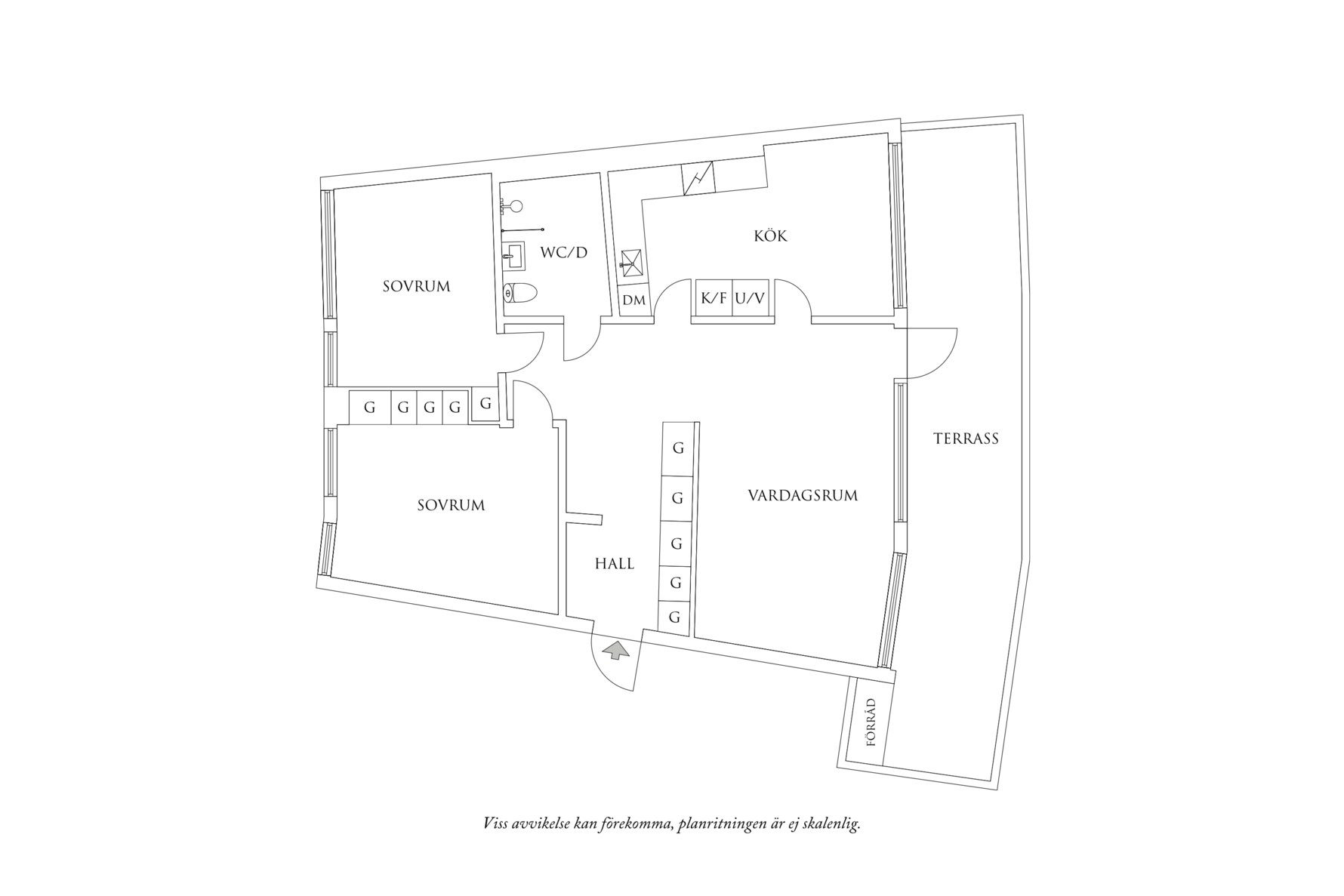Planritning 1 Norra Liden 13
