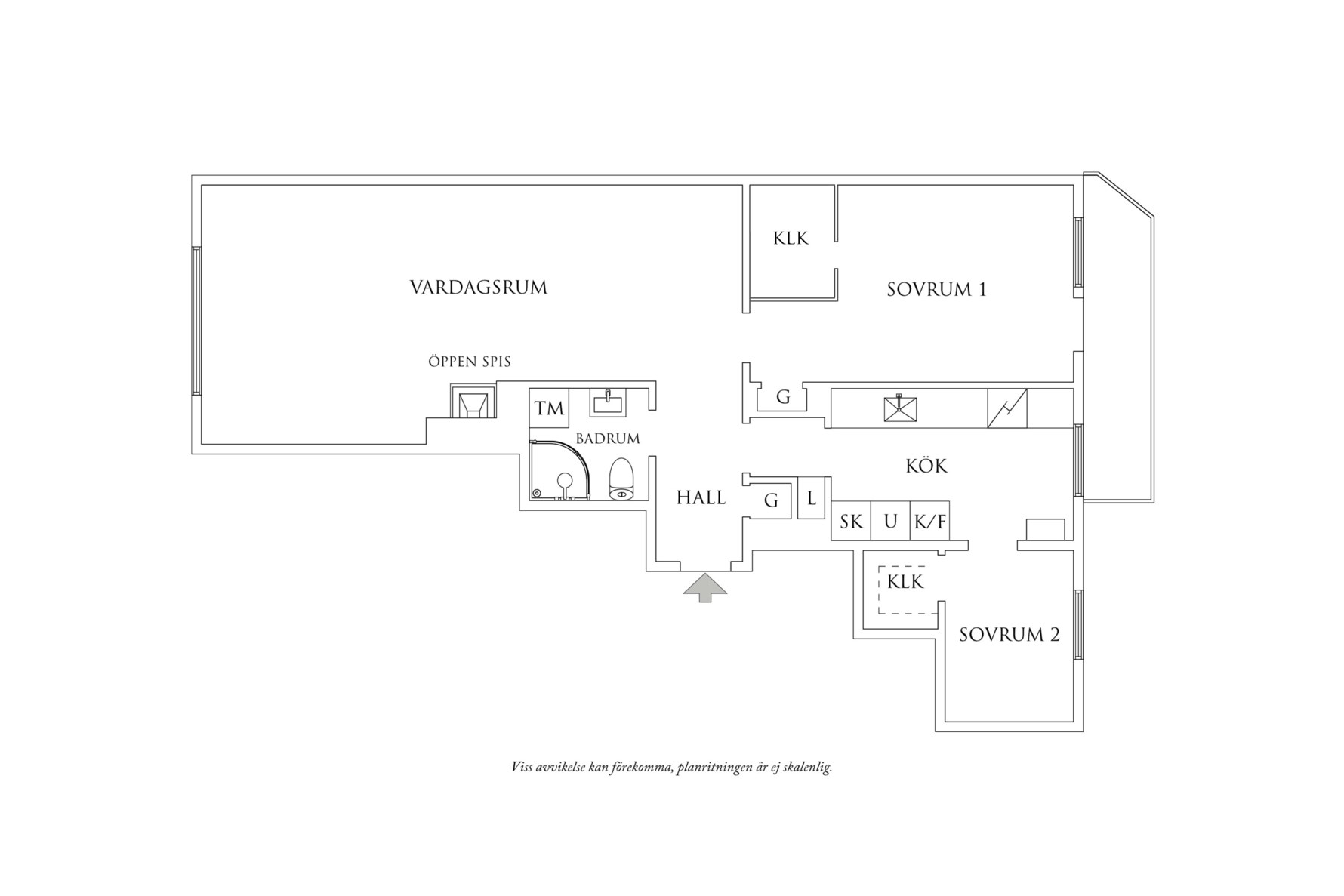 Planritning 1 Gyllenkrooksgatan 15