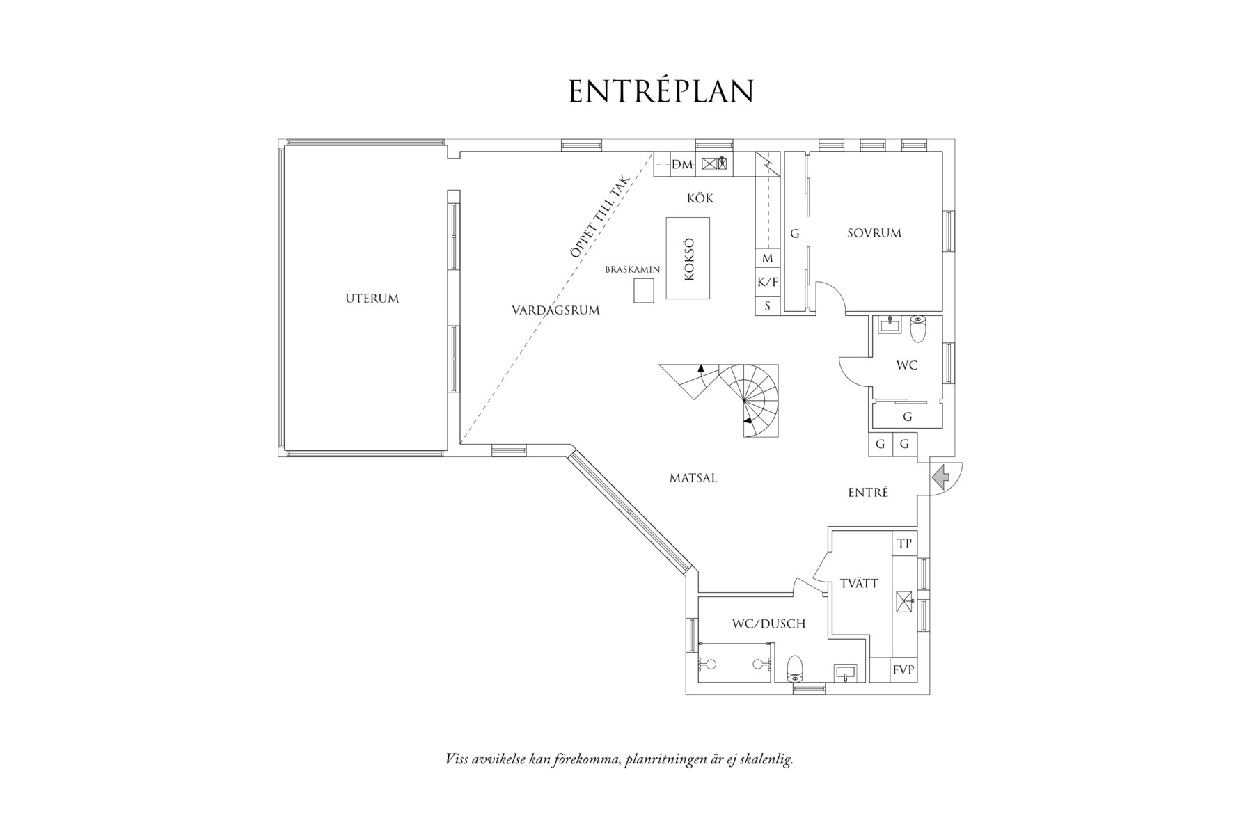 Planritning 1 Freadalsvägen 14