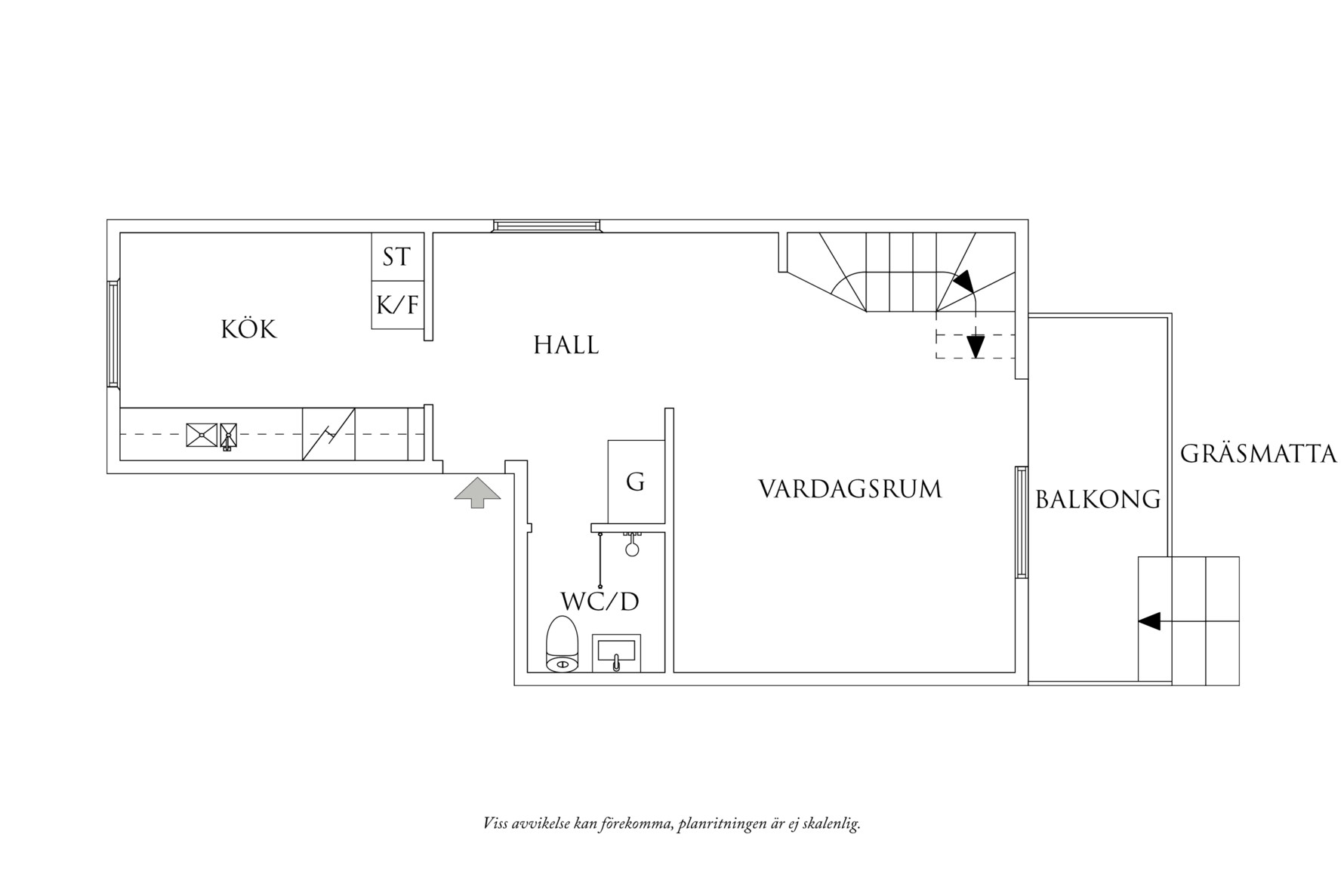 Planritning 1 Stobéegatan 9B
