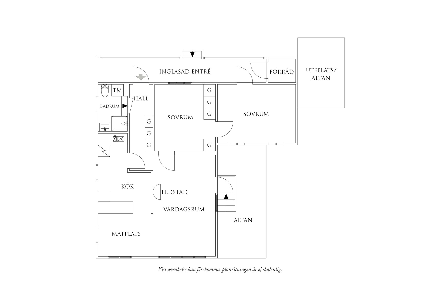 Planritning 1 Vassdalsvägen 54