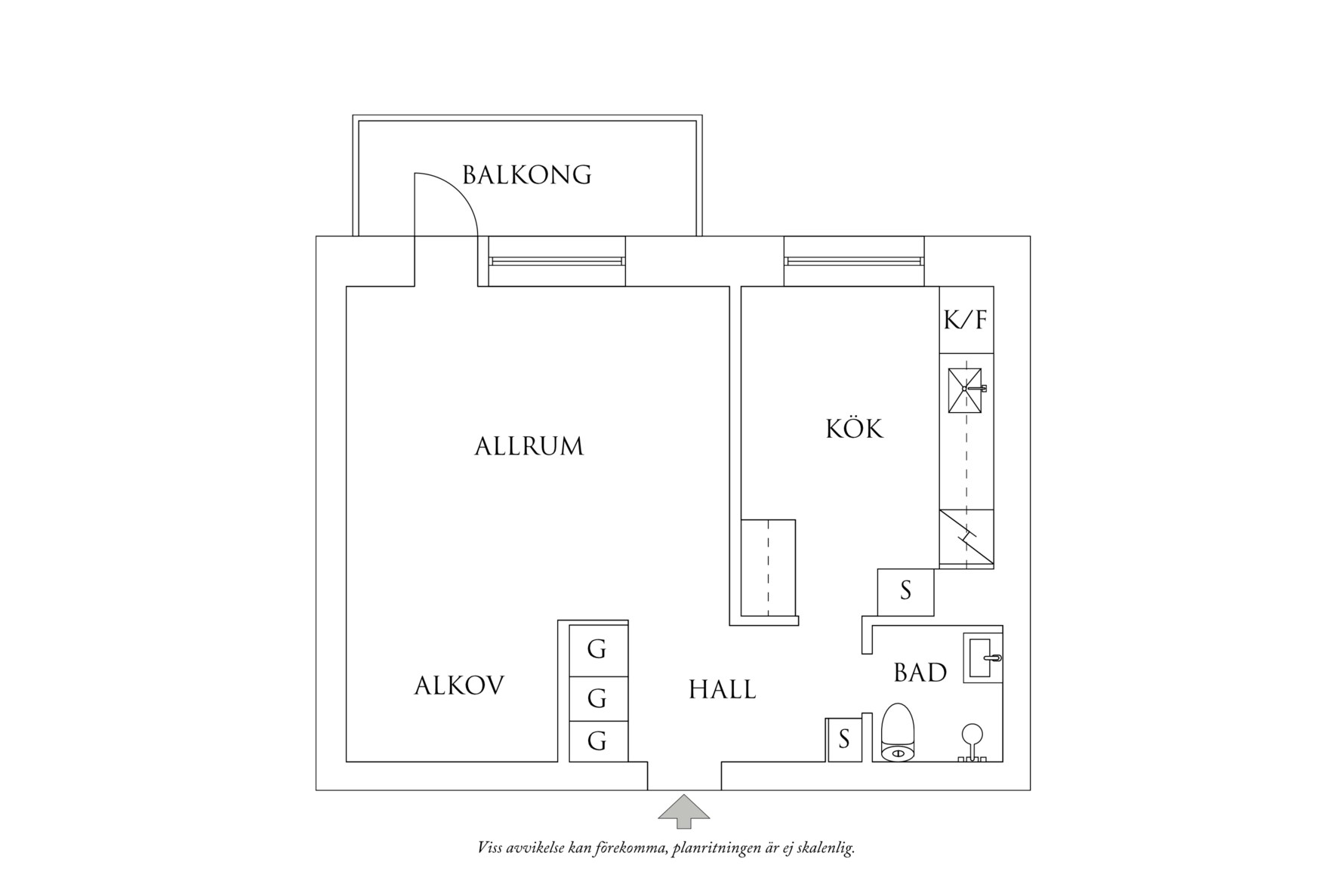 Planritning 1 Olof Rudbecksgatan 15
