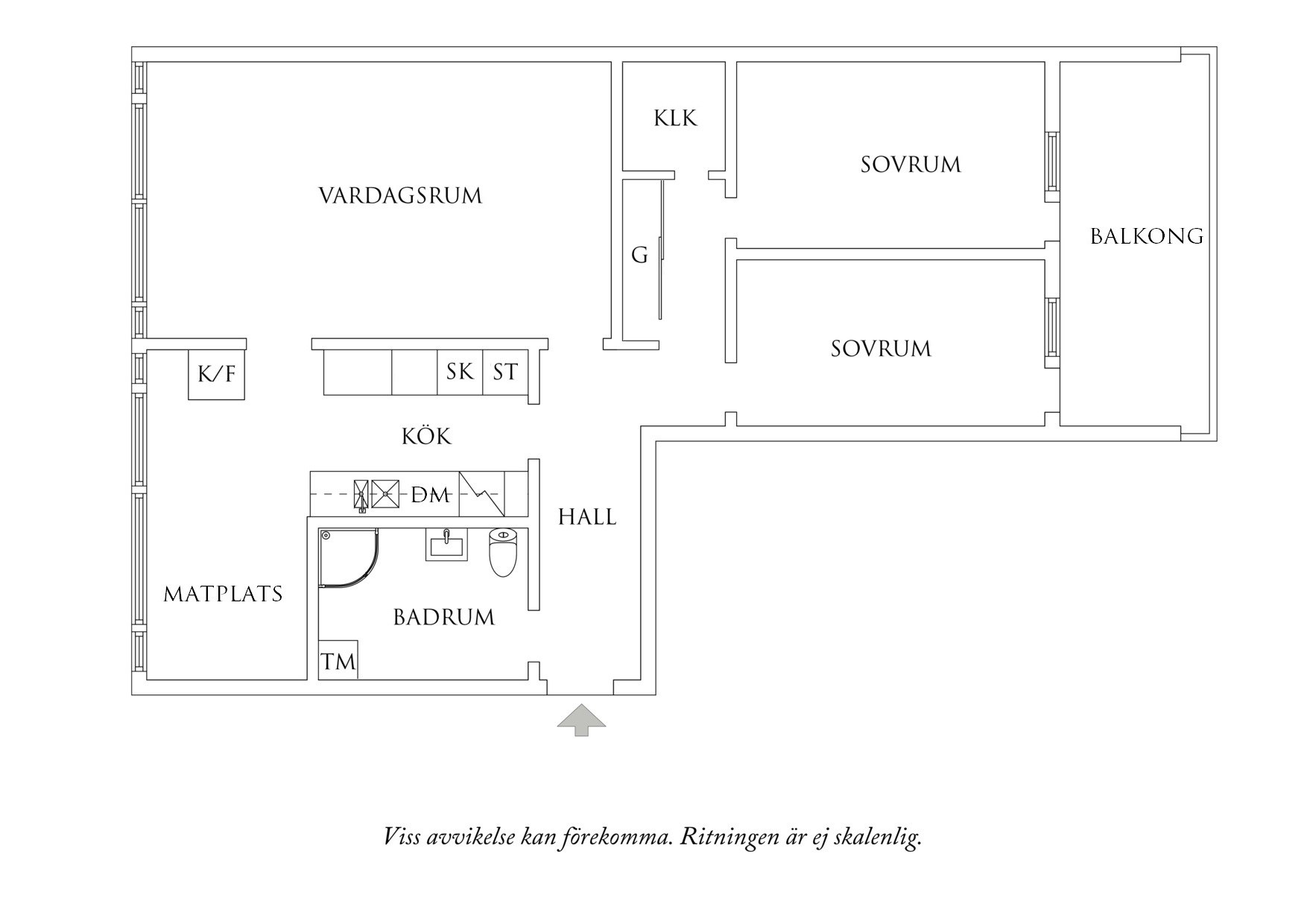 Planritning 1 Masthuggsliden 22