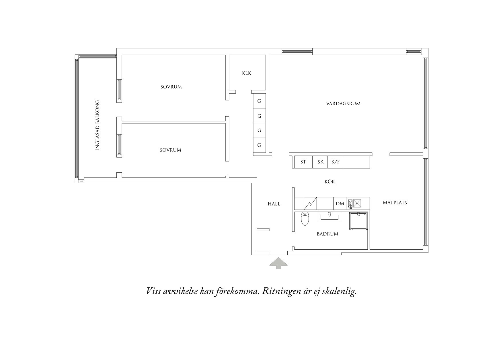 Planritning 1 Masthuggsliden 22