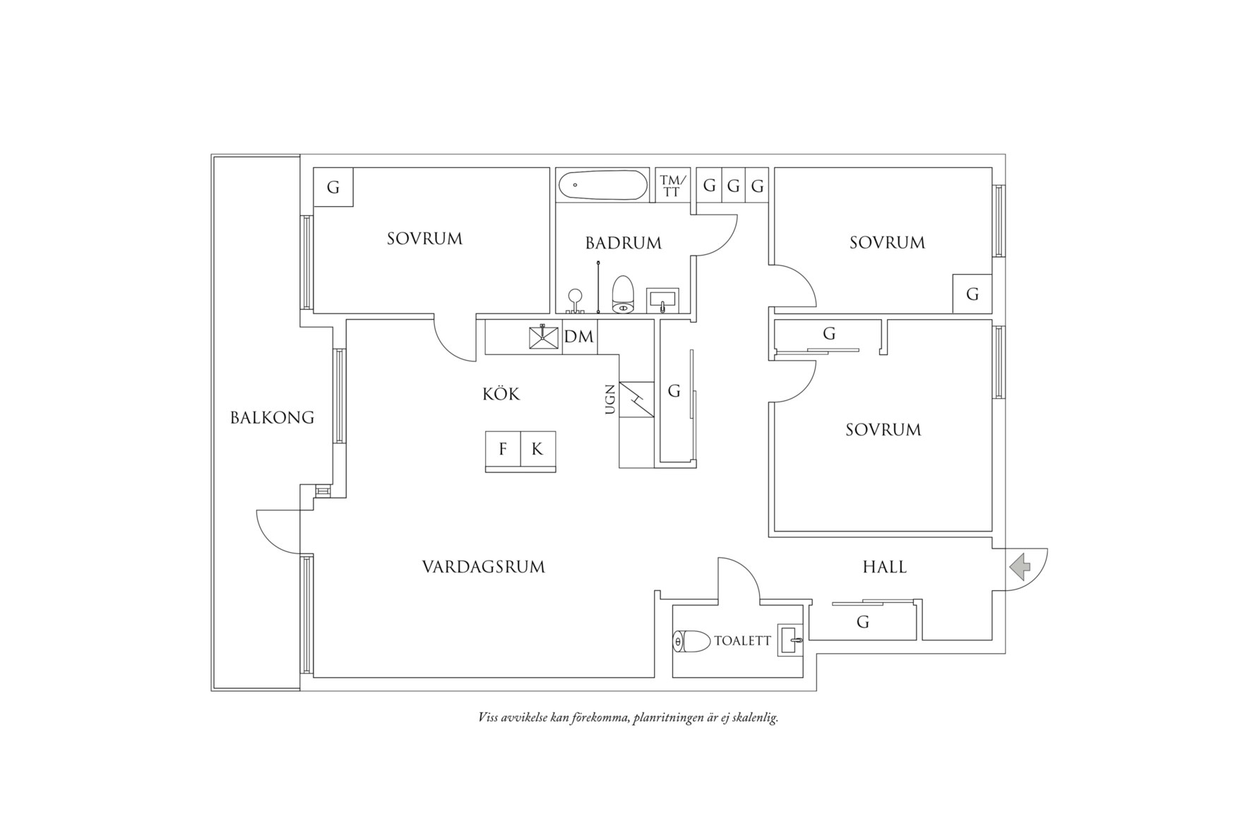 Planritning 1 Sjöbackevägen 22
