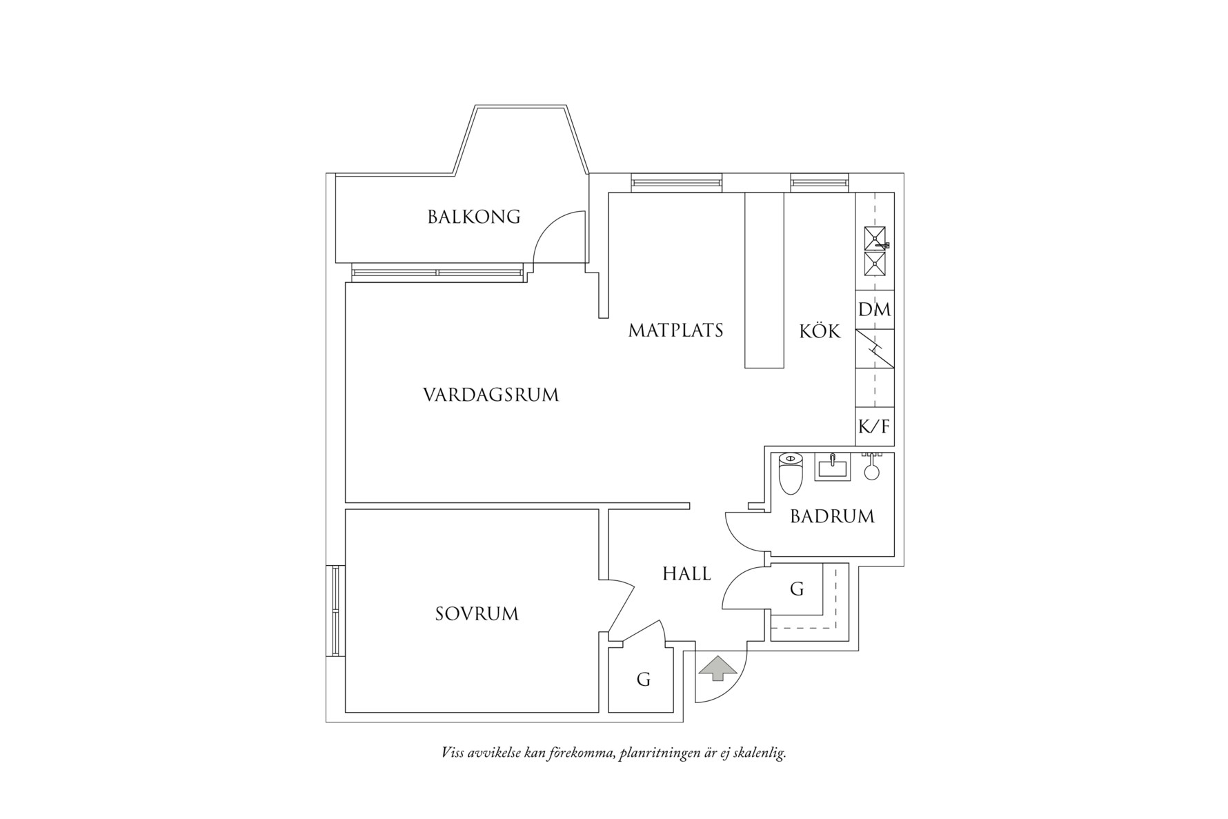 Planritning 1 Häradsgatan 27