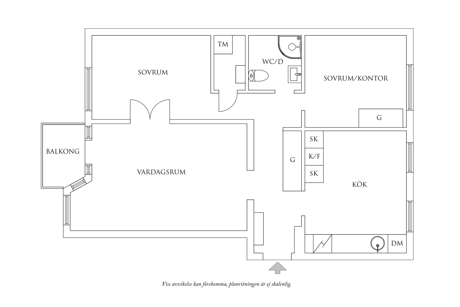 Planritning 1 Mölndalsvägen 61B