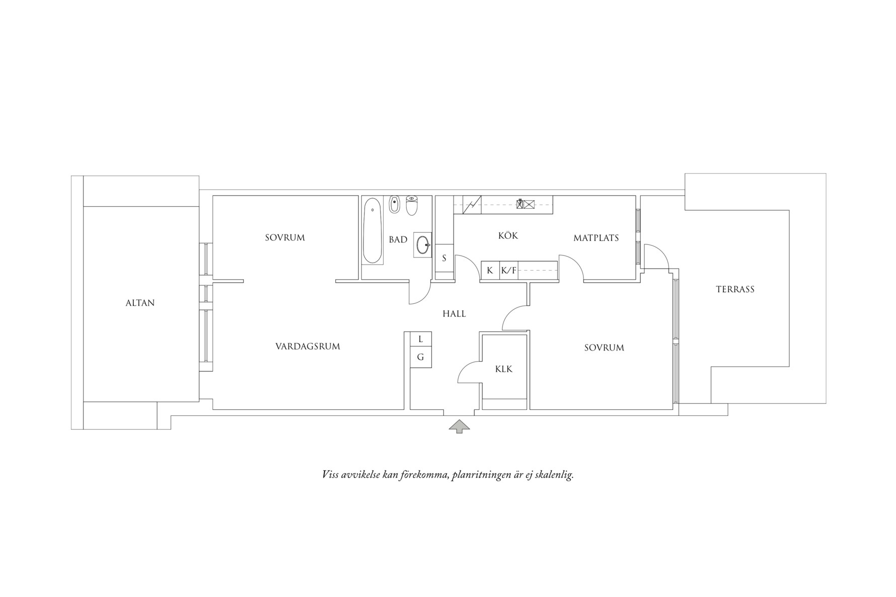 Planritning 1 Föreningsgatan 16E