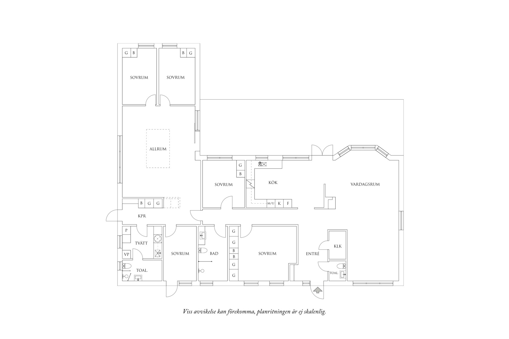 Planritning 1 Västra Särövägen 118