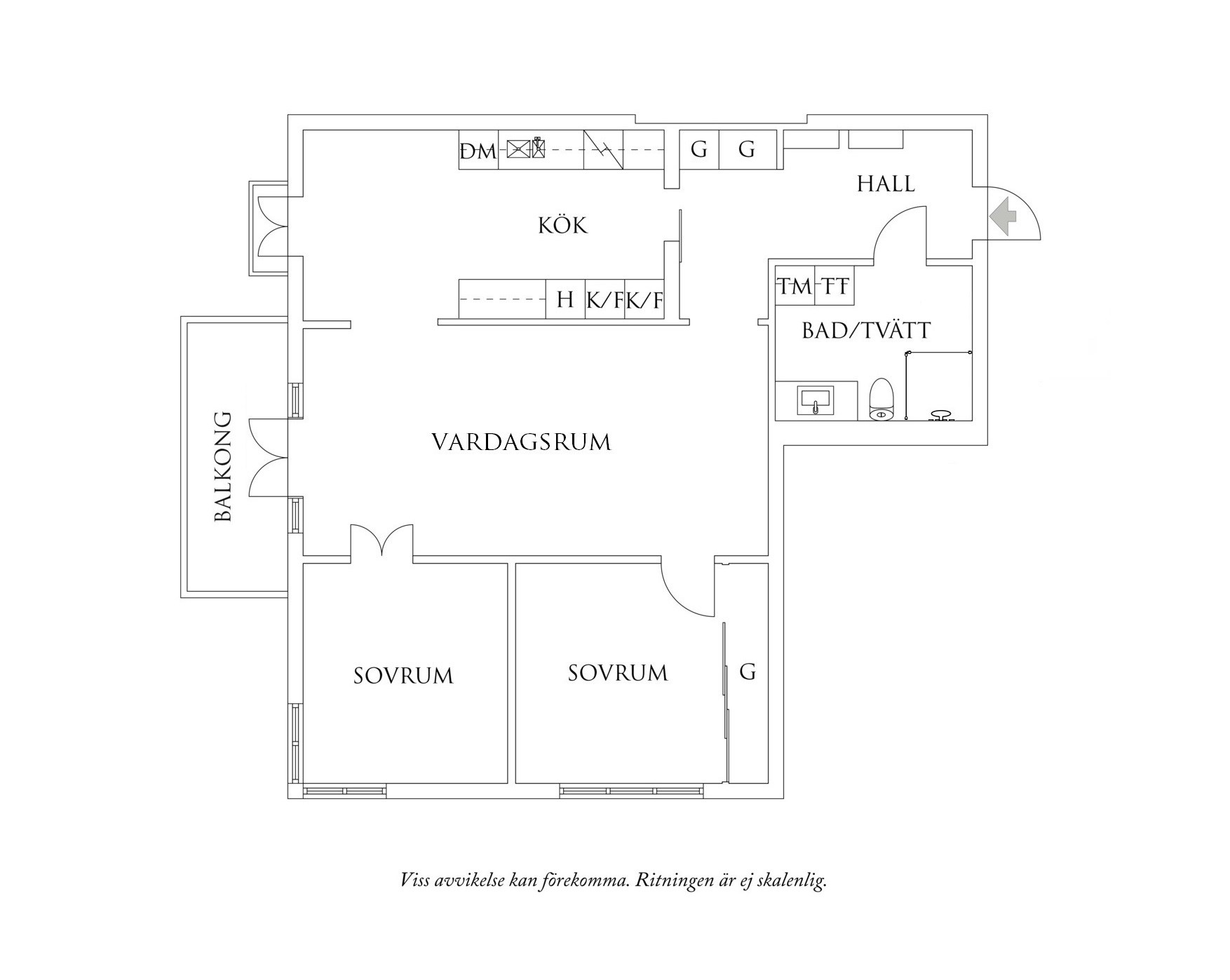Planritning 1 Lillkullegatan 33