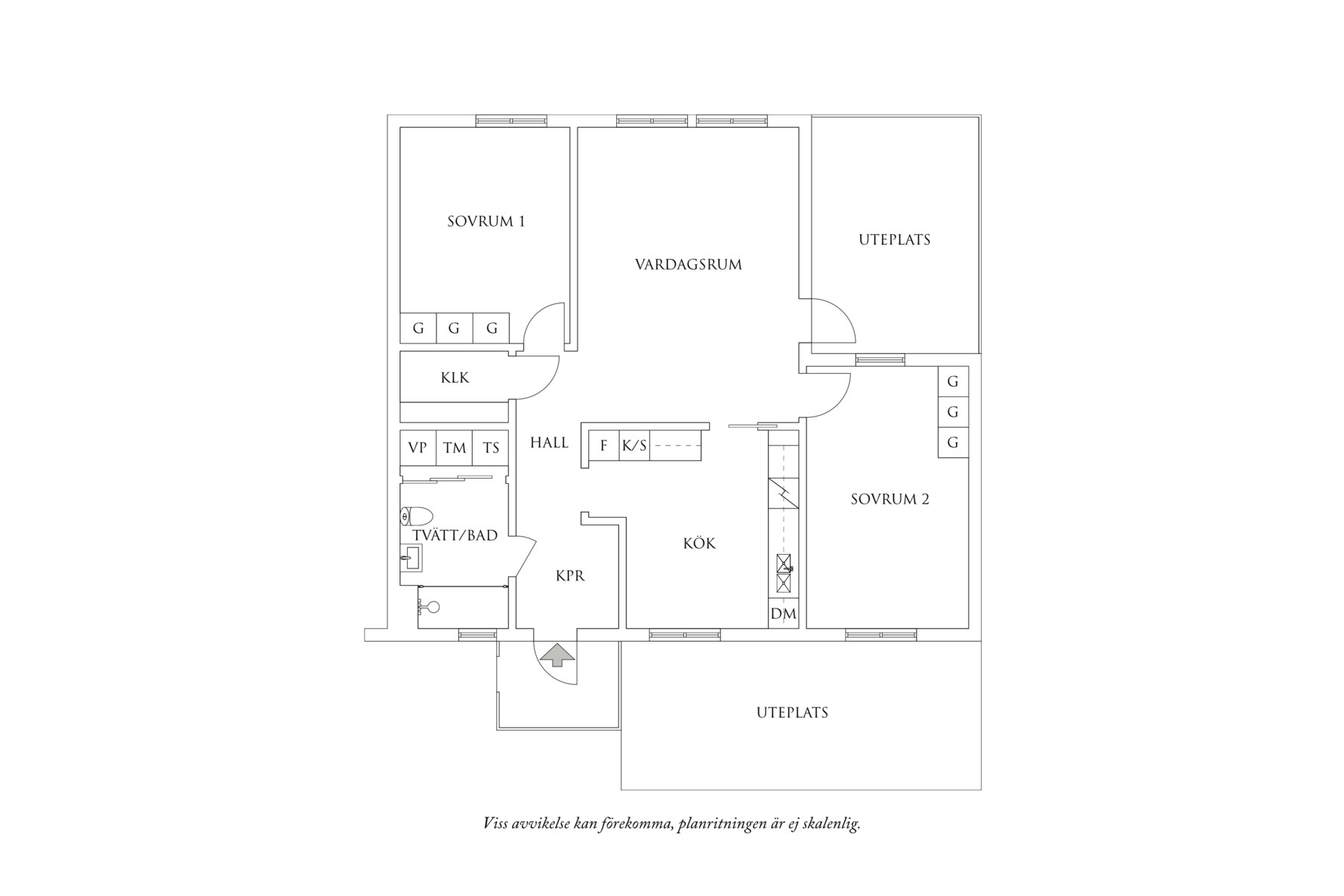Planritning 1 Kungagårdsängen 45