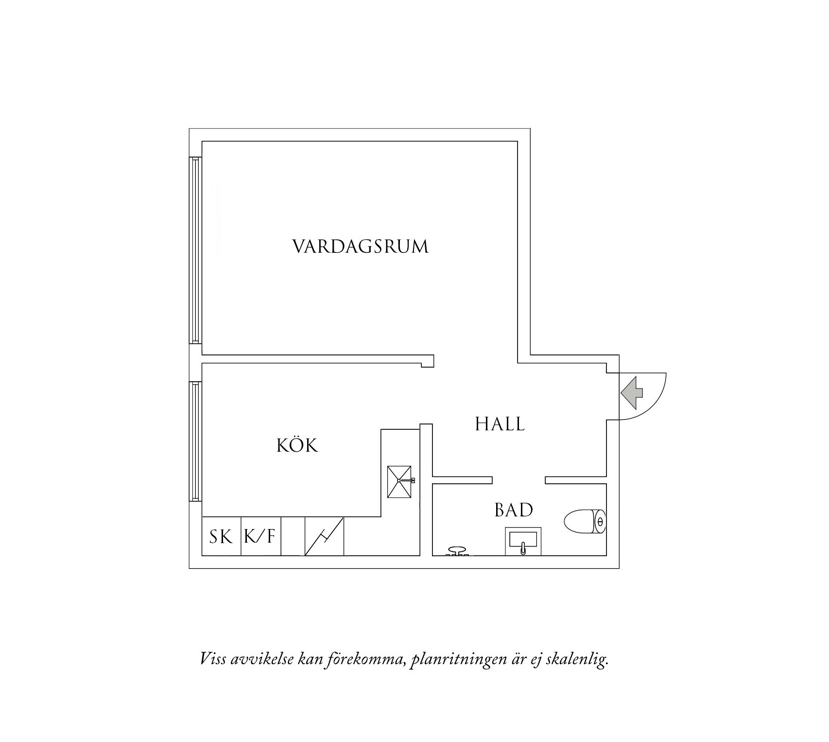 Planritning 1 Vaktmästaregången 12
